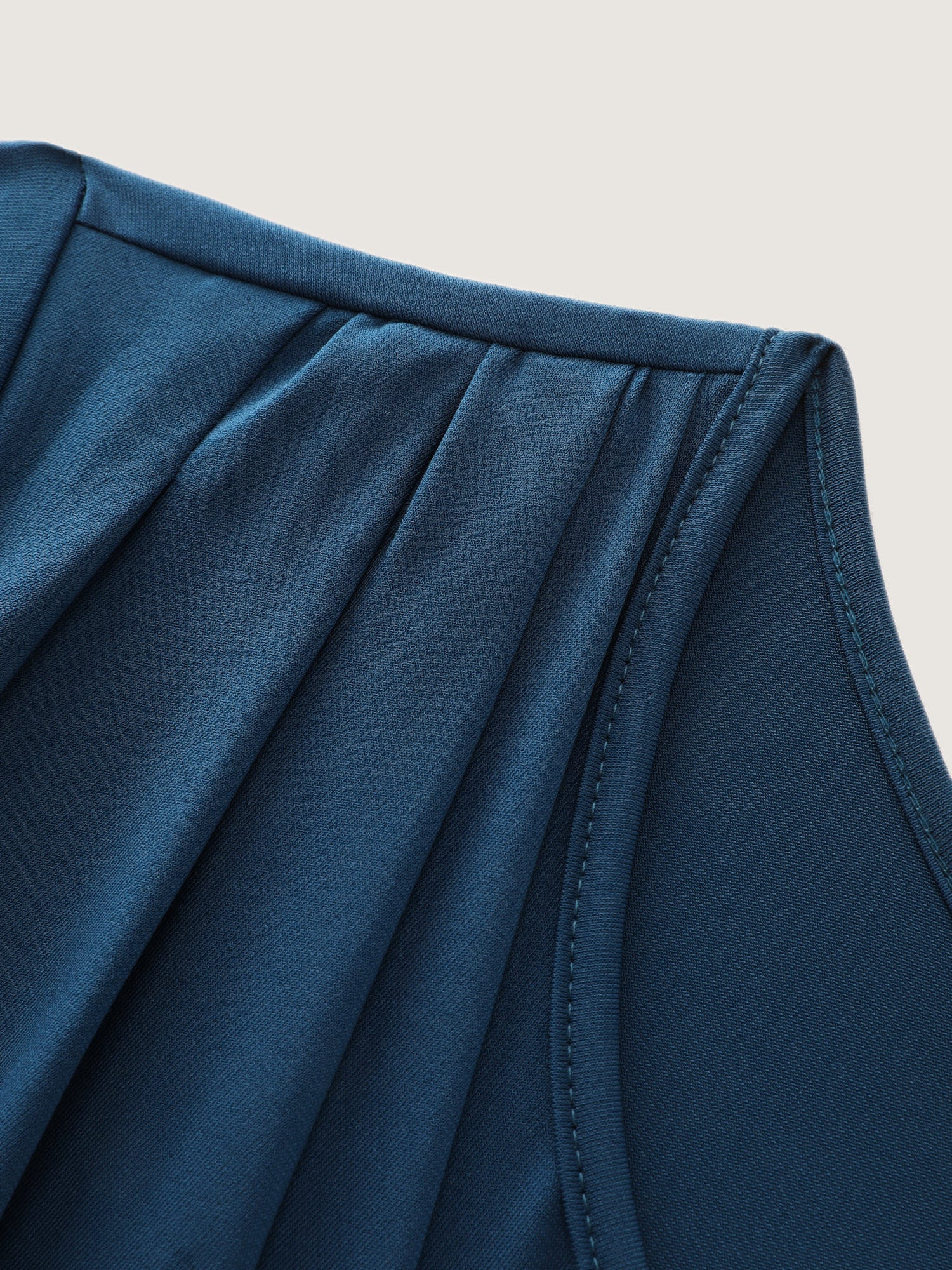 Minimalist Overlap Plain Jumpsuit - Image 5