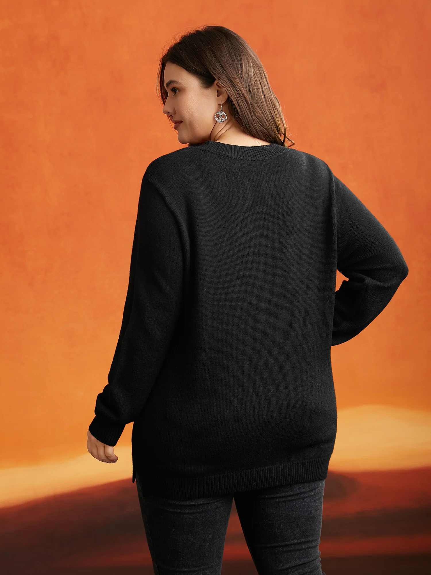 Mink Touch Ghost Printed Pullover - Image 2