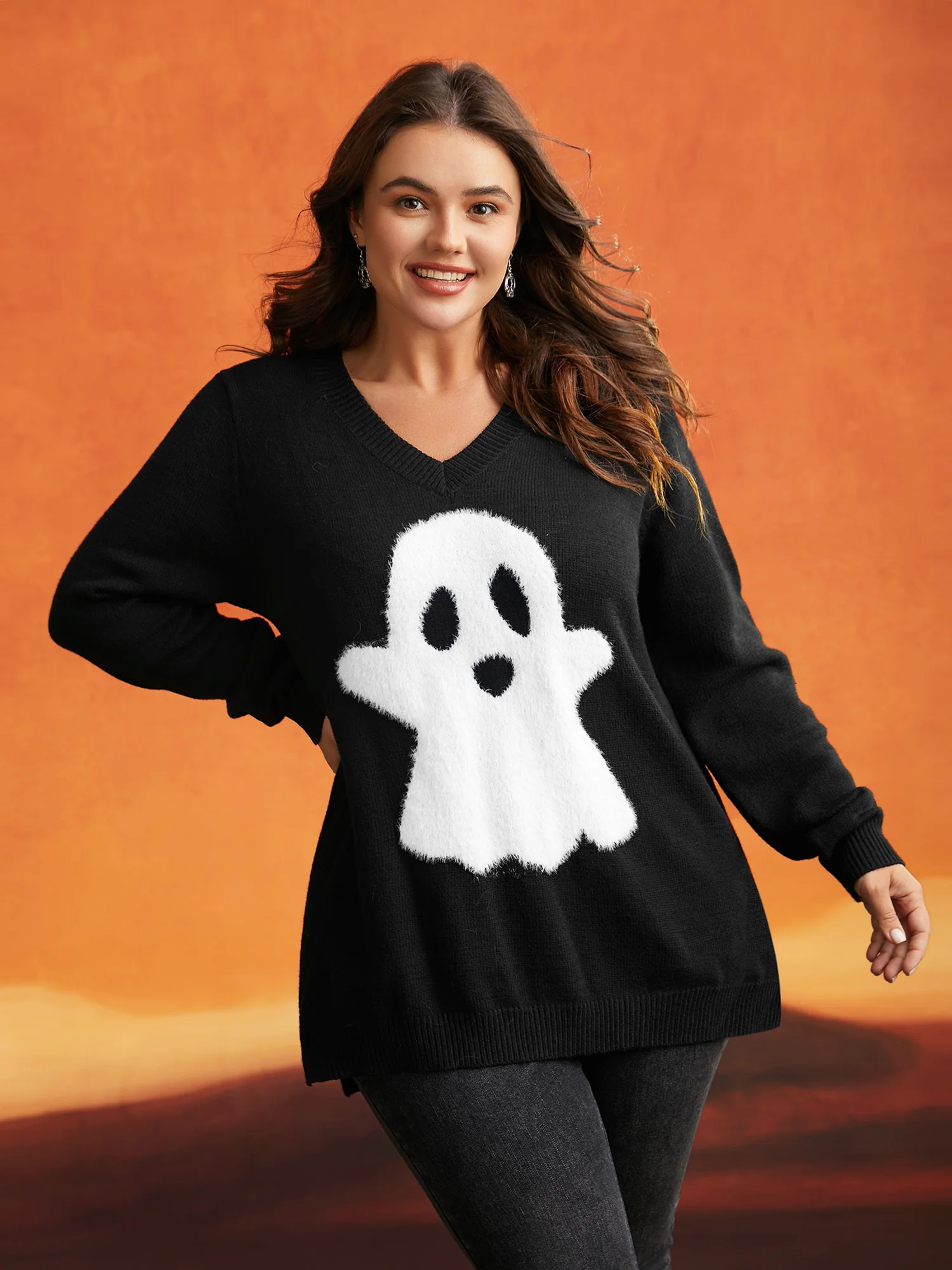 Mink Touch Ghost Printed Pullover - Image 4