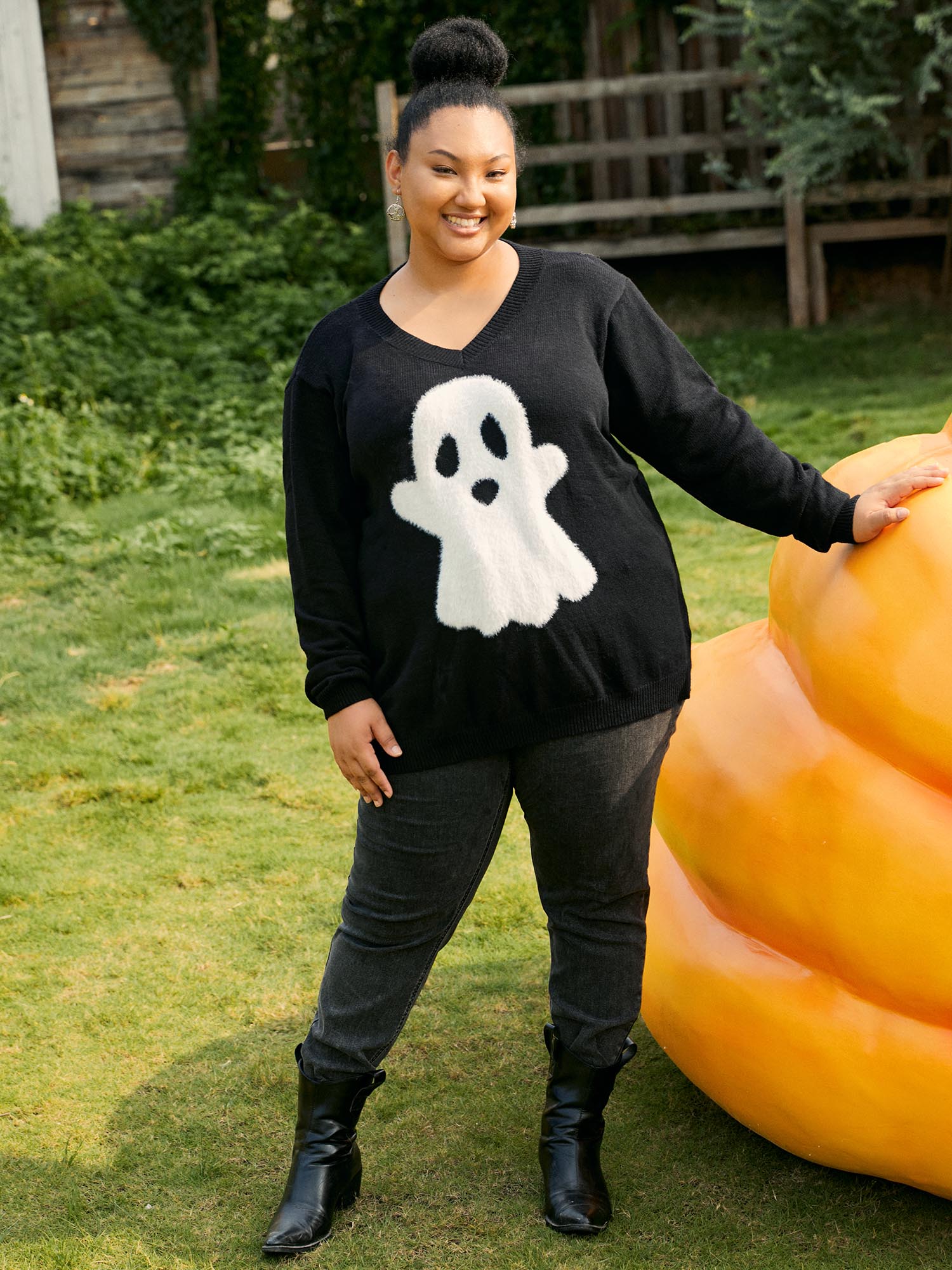 Mink Touch Ghost Printed Pullover - Image 6