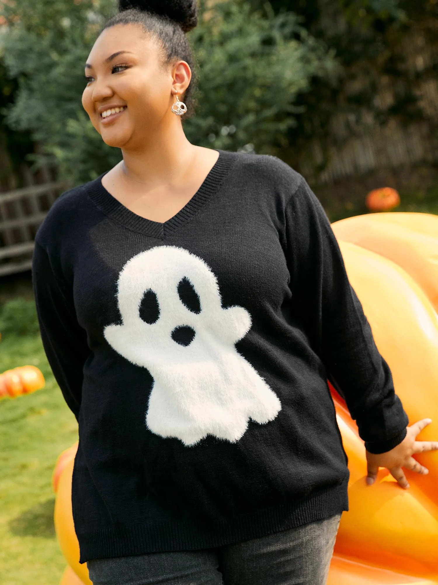 Mink Touch Ghost Printed Pullover - Image 7