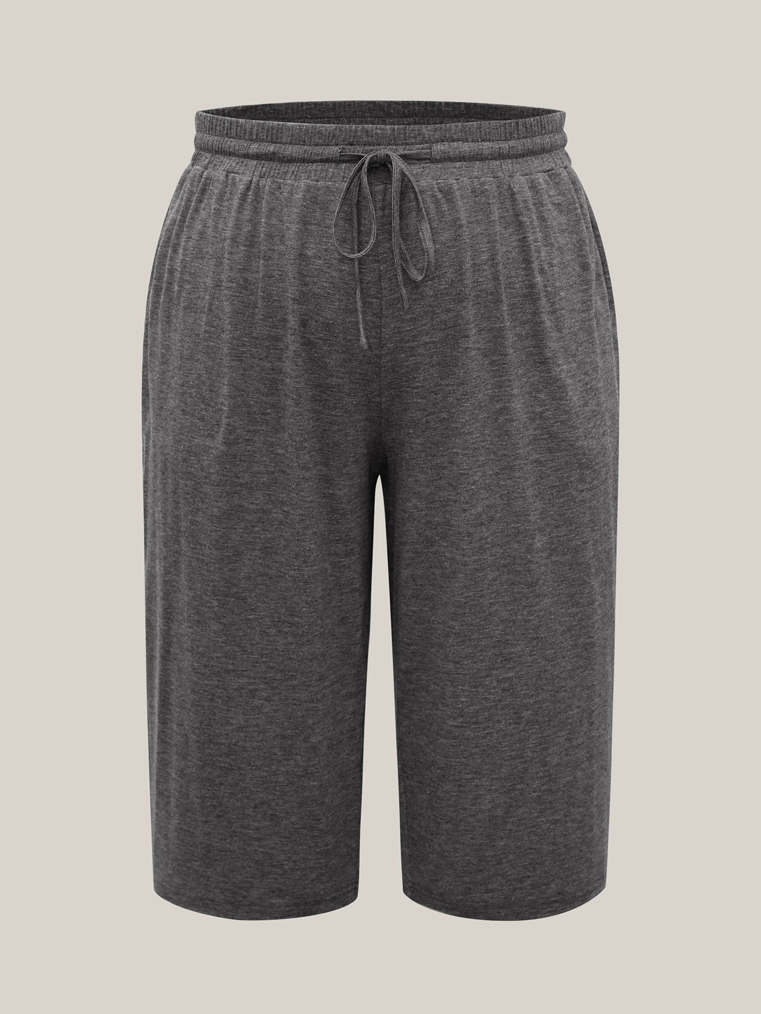 Mixed Color Knit Drawstring Loungewear Bottoms - Image 11