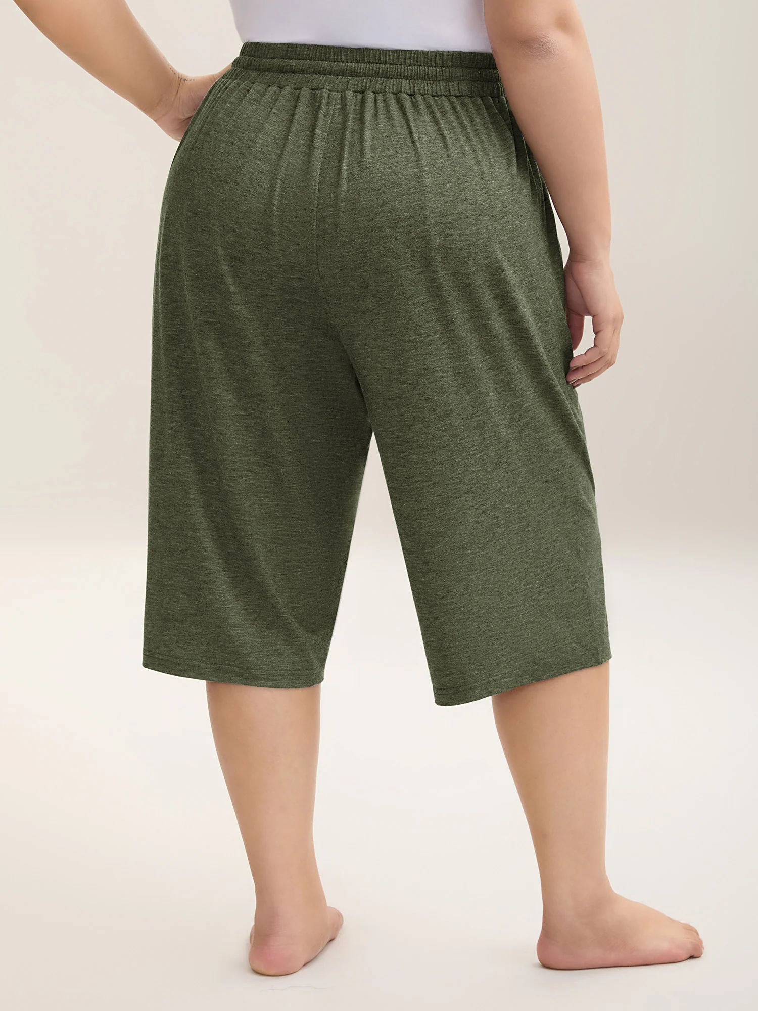Mixed Color Knit Drawstring Loungewear Bottoms - Image 23