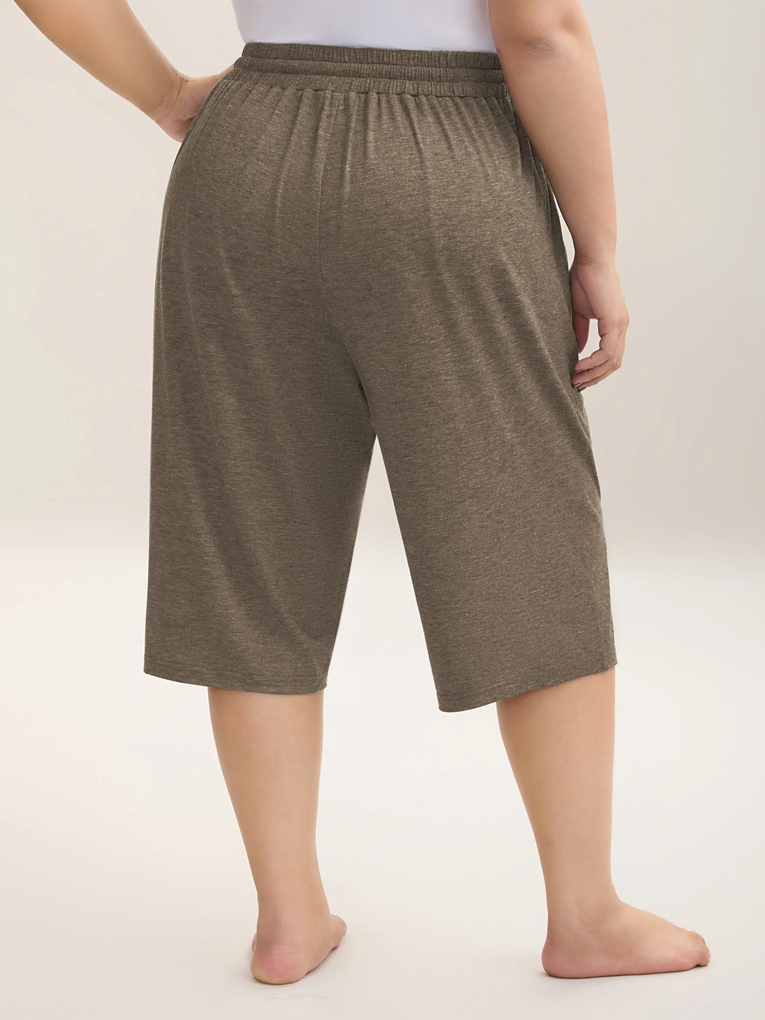 Mixed Color Knit Drawstring Loungewear Bottoms - Image 27