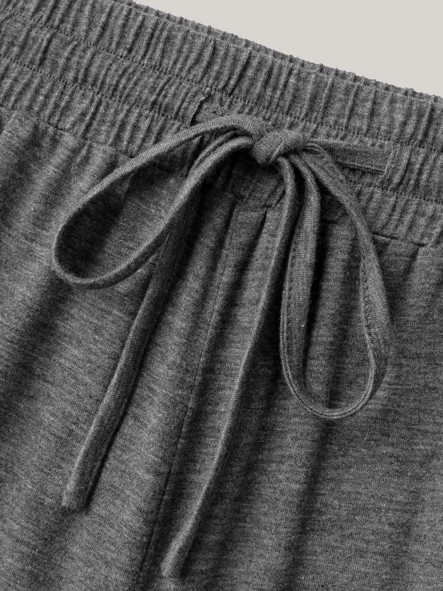 Mixed Color Knit Drawstring Loungewear Bottoms - Image 9