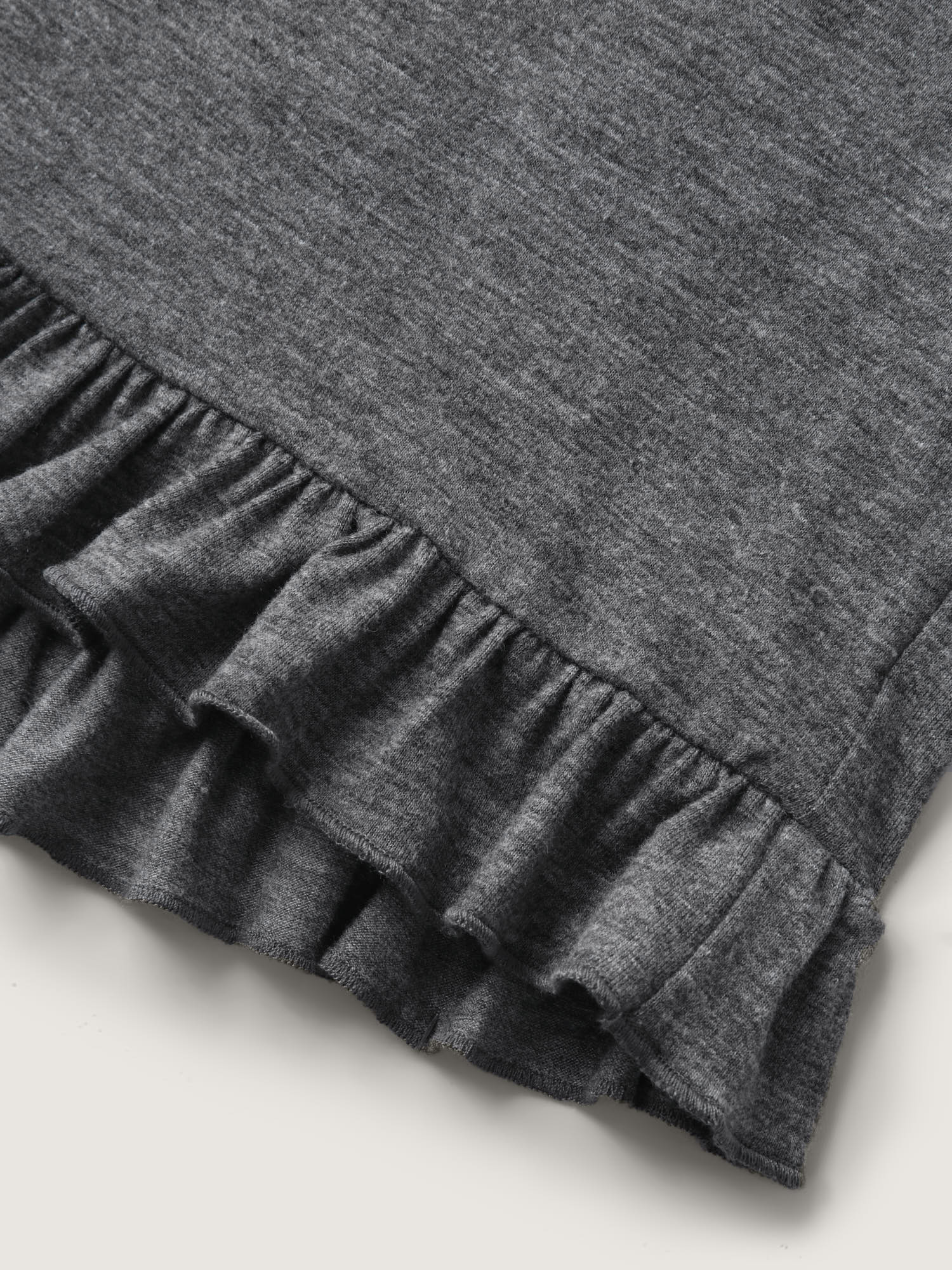 Supersoft Mixed Color Knit Drawstring Ruffled Shorts - Image 6