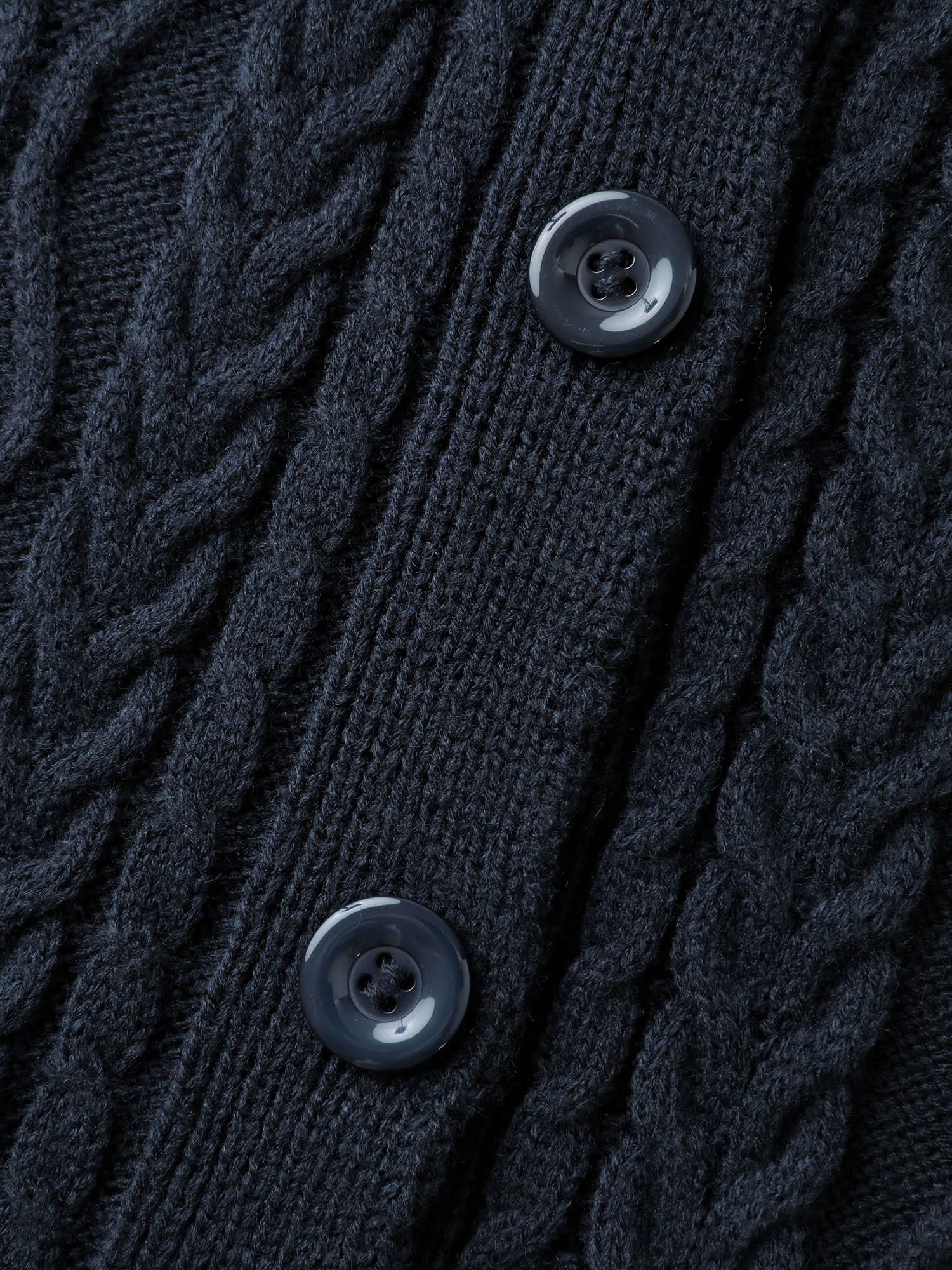 Mixed Texture Cable Stitch Pockets Knit Cardigan - Image 5