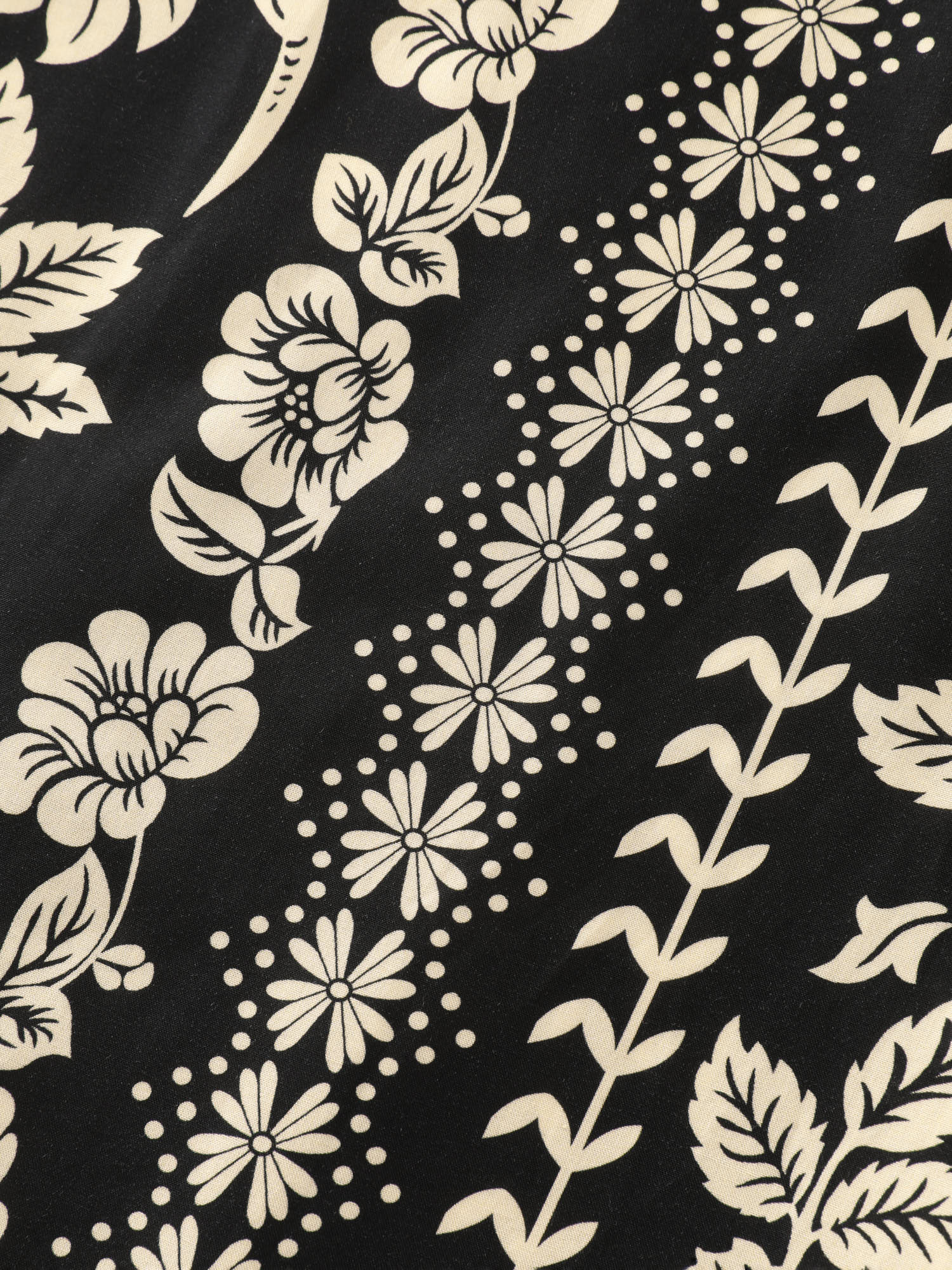Monochrome Boho Print Pockets Midi Dress - Image 5