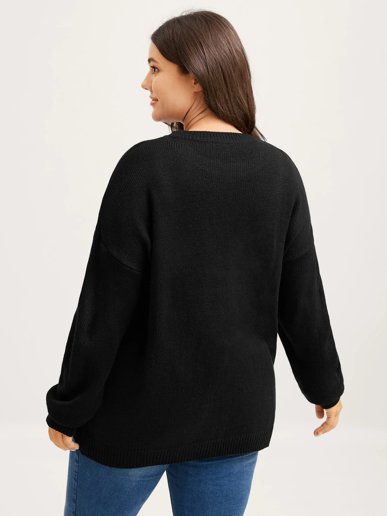 Monochrome Cats Crewneck Pullover - Image 4