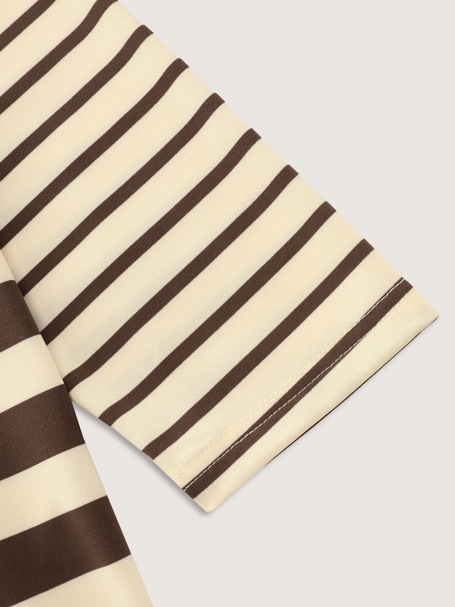 Monochrome Stripe Round Neck T-Shirt - Image 7