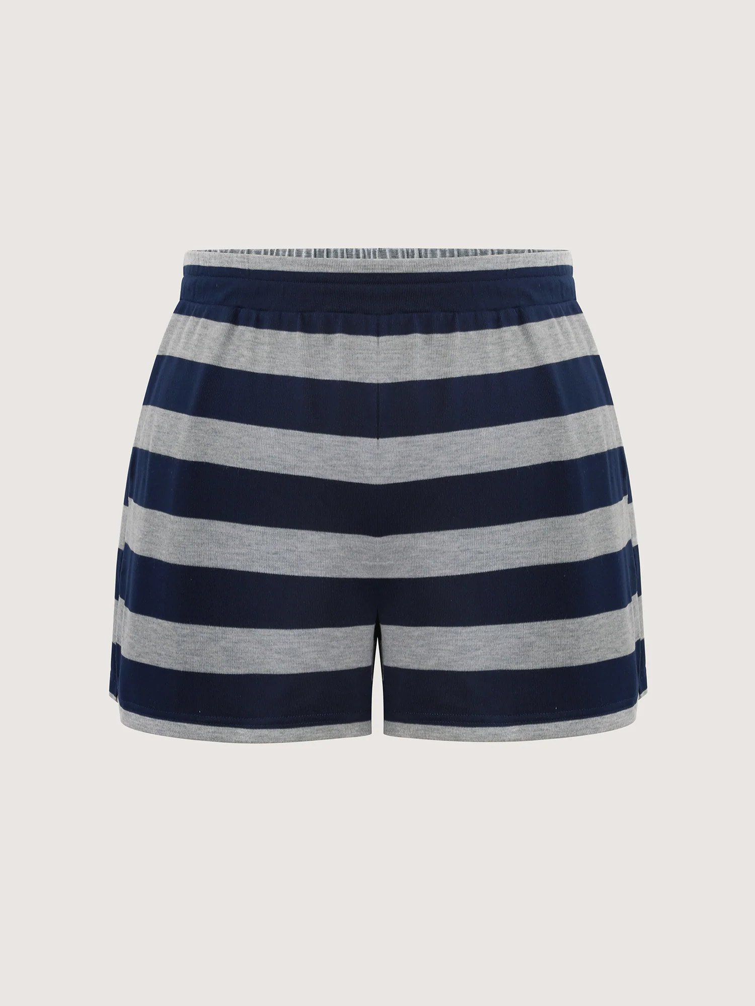 Monochrome Striped Lapel Collar Two-Piece Set - Image 11
