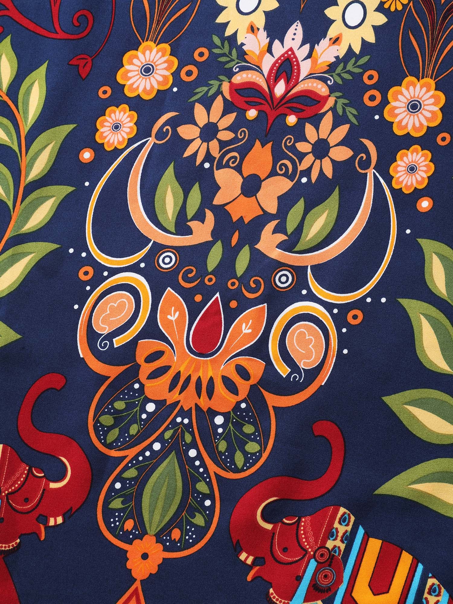 Multi-Color Floral Pockets Midi Skirt - Image 6