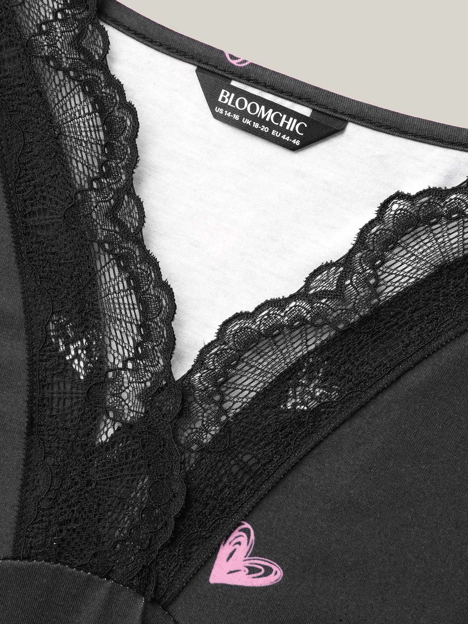 Sweet Dreams Multi-Color Lace Neckline Nightgown - Image 6