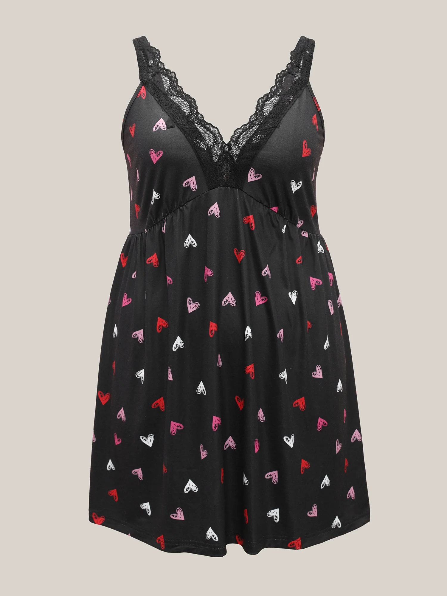 Sweet Dreams Multi-Color Lace Neckline Nightgown - Image 7
