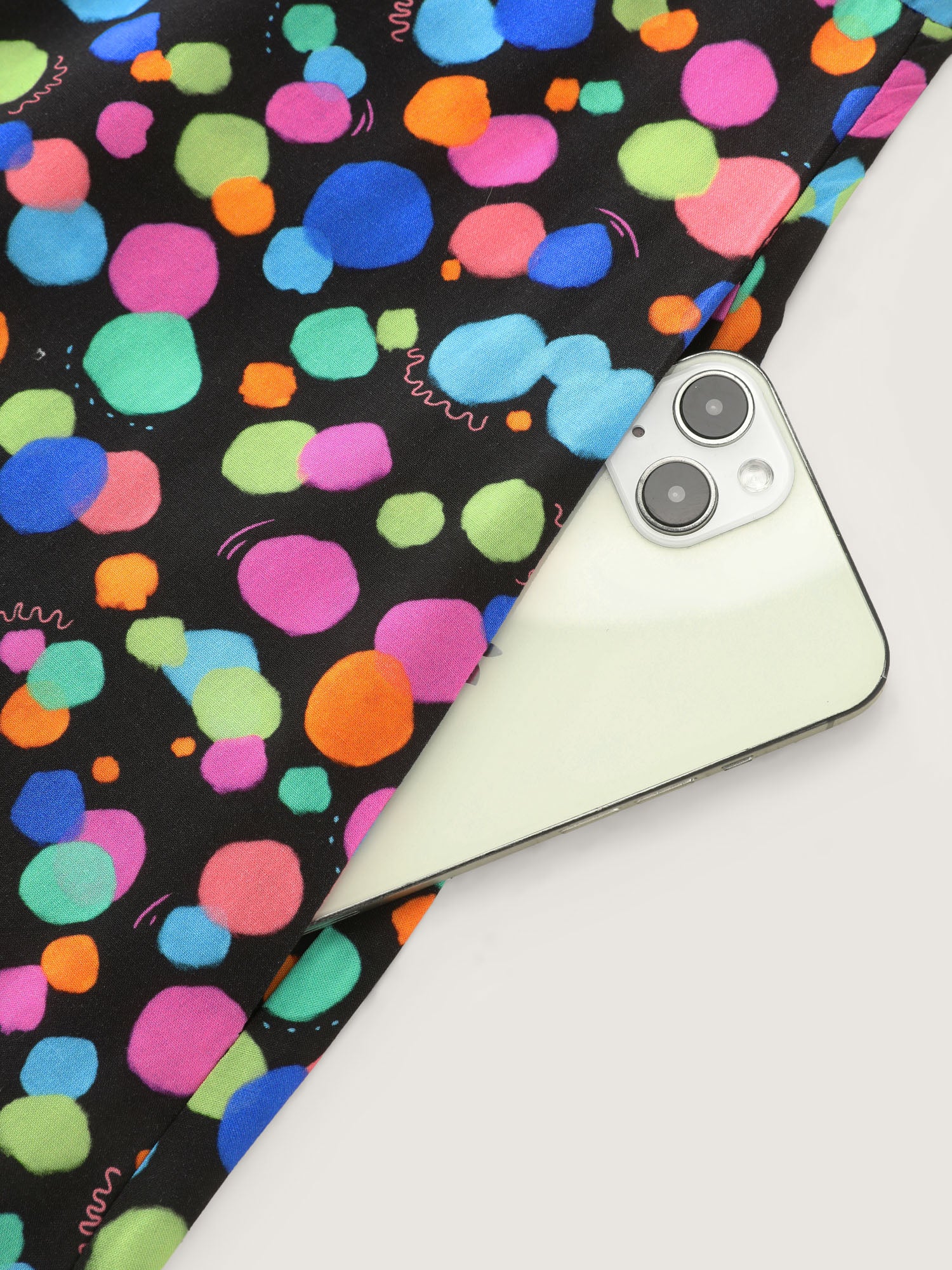 Multi-Color Polka Dots Print Midi Dress - Image 6