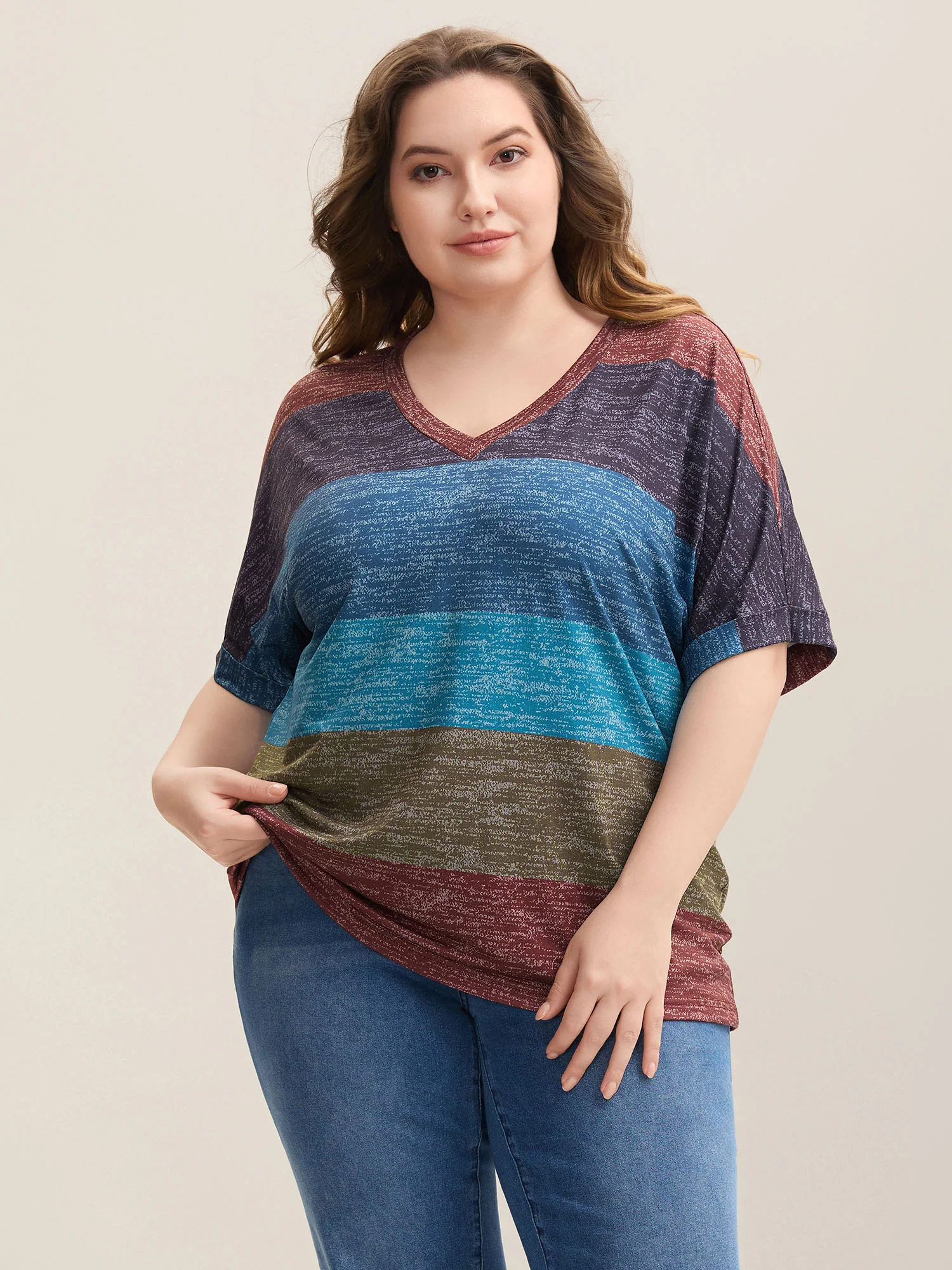 Multi-Color Summer Stripes T-Shirt - Image 5