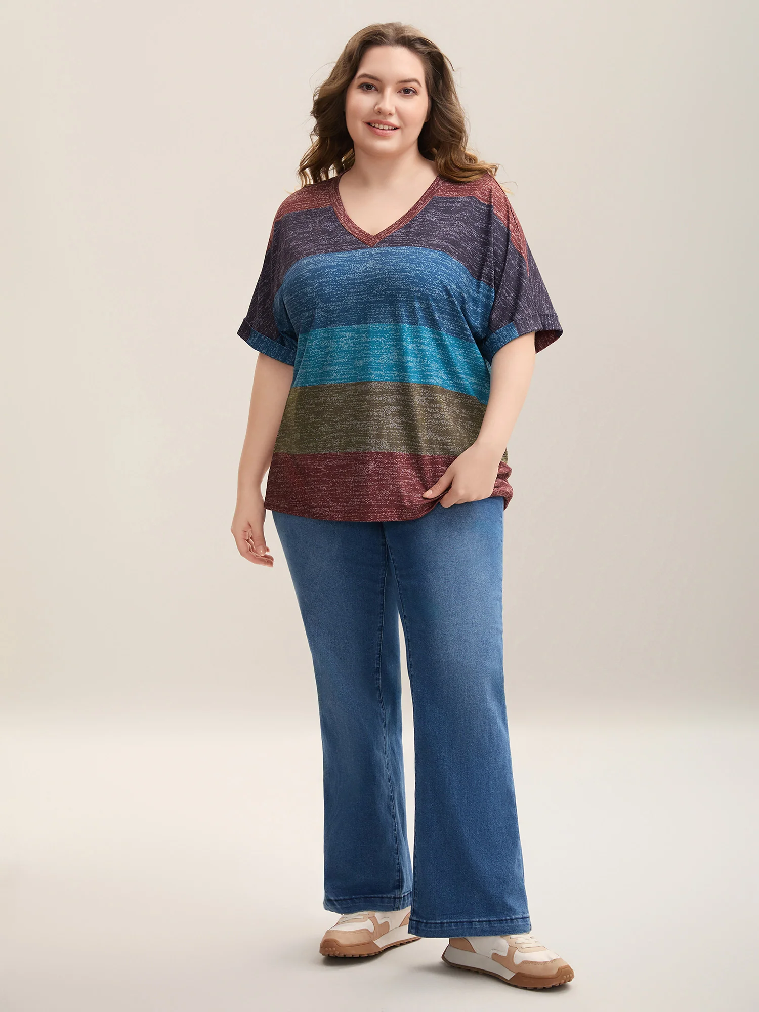 Multi-Color Summer Stripes T-Shirt - Image 7