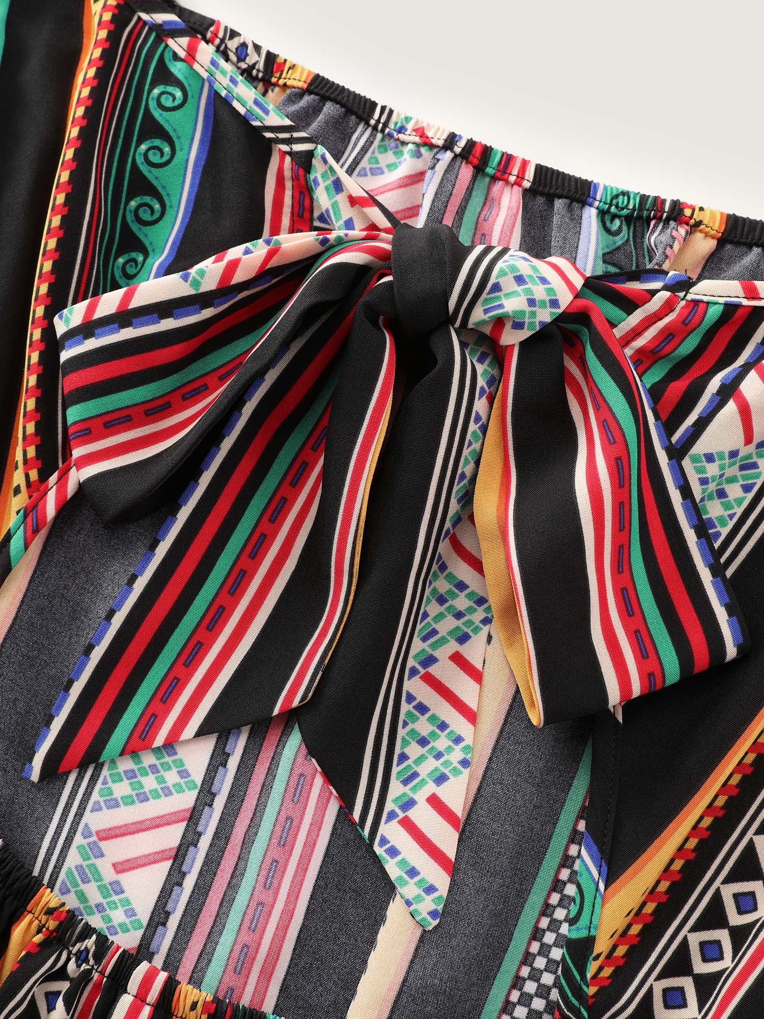 Multicolor Boho Stripe Strap Maxi Dress - Image 6