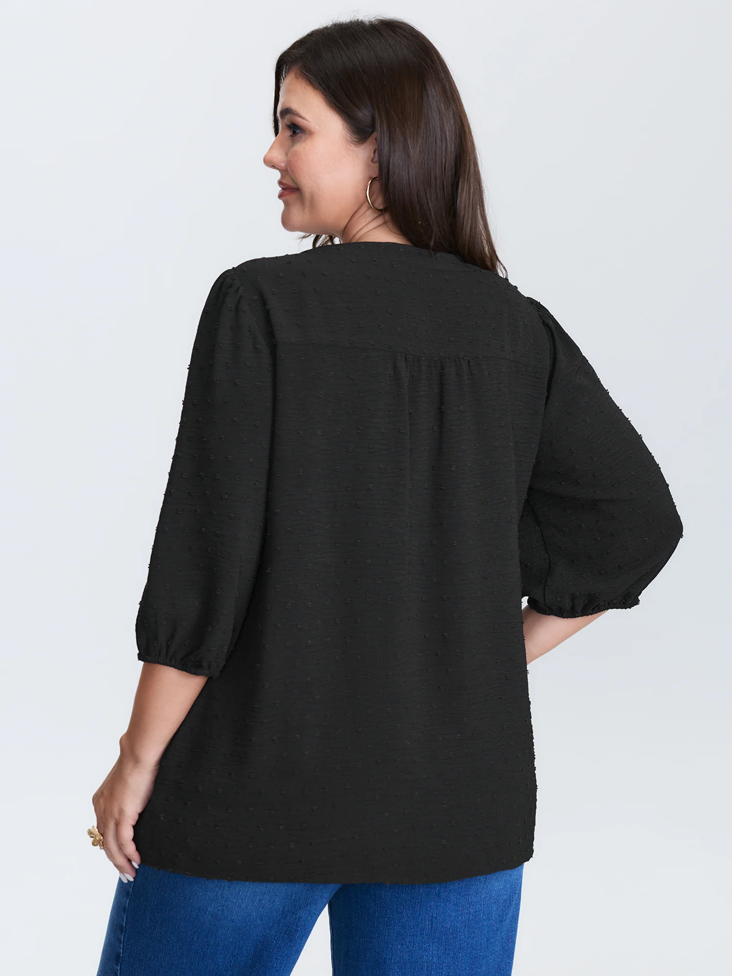 Multicolor Floral Embroidered Flowy Blouse - Image 4