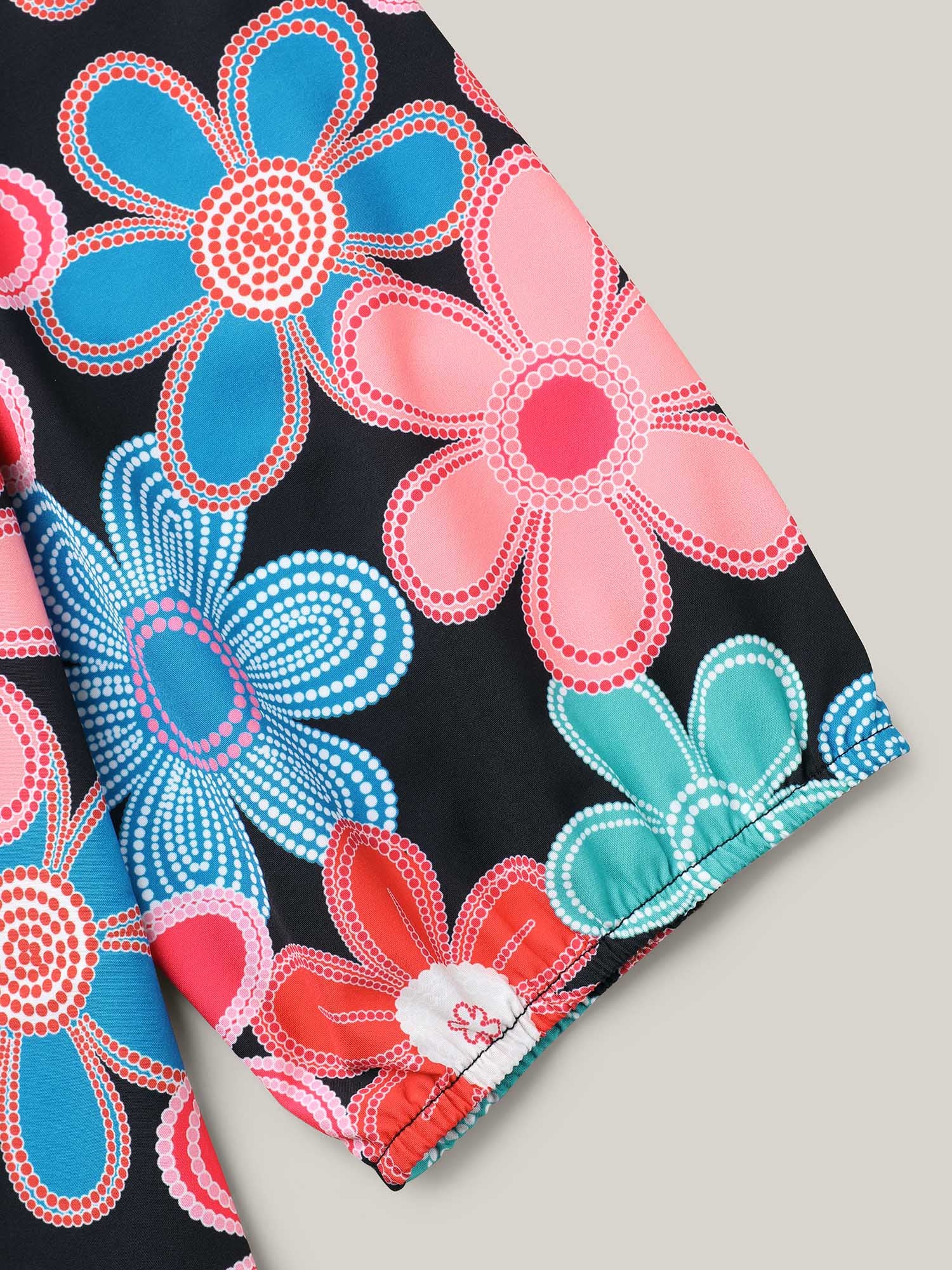 Multicolor Floral Fun Print Shirt - Image 7