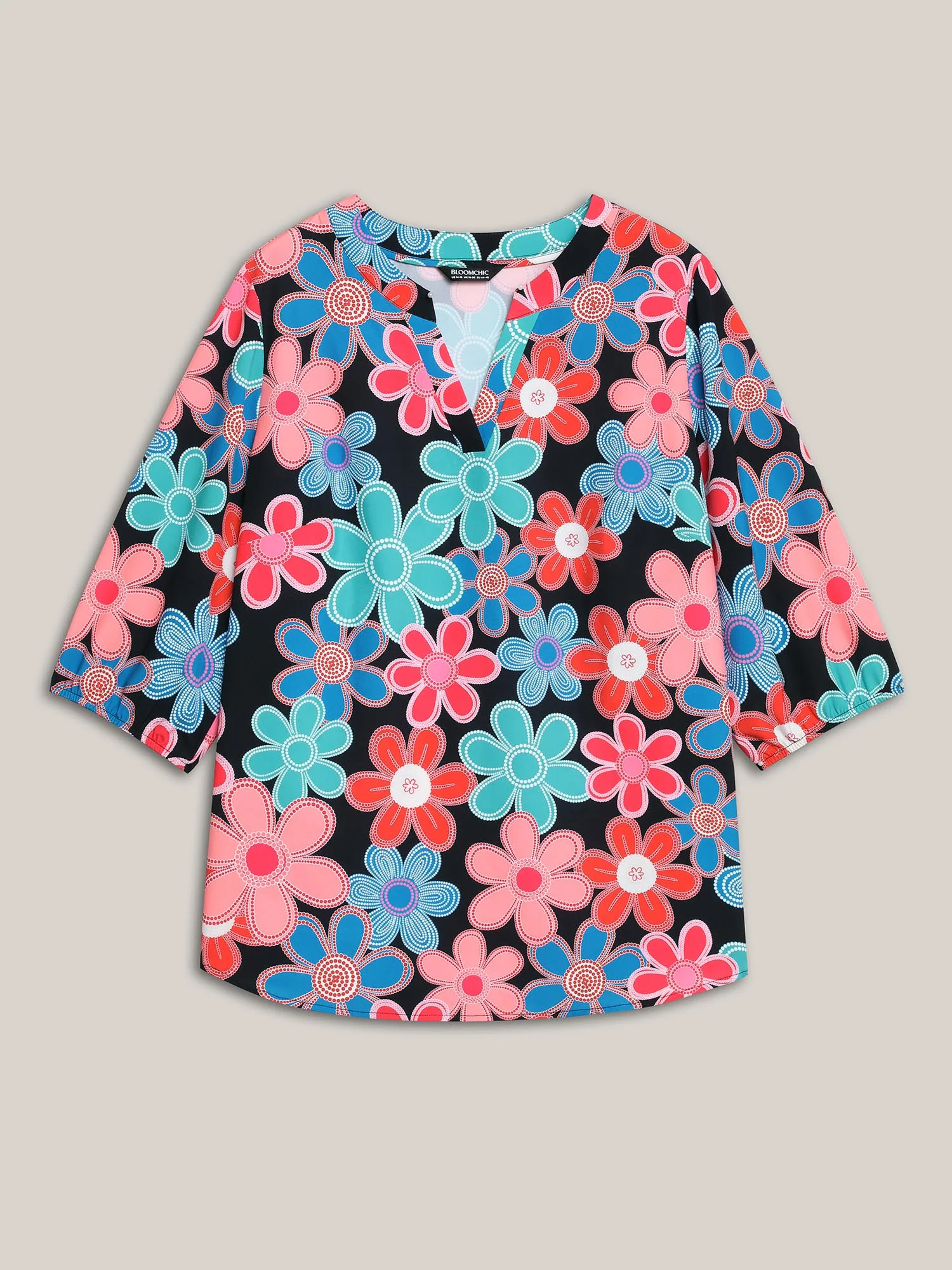 Multicolor Floral Fun Print Shirt - Image 8