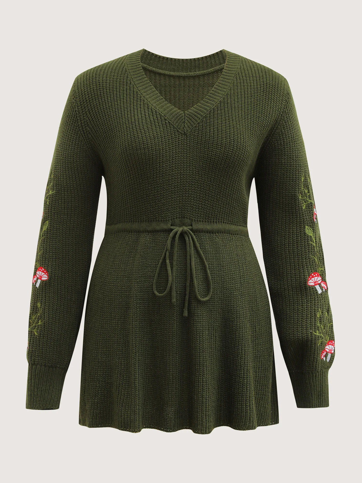 Mushroom Halloween Embroidery A-Line Pullover - Image 7