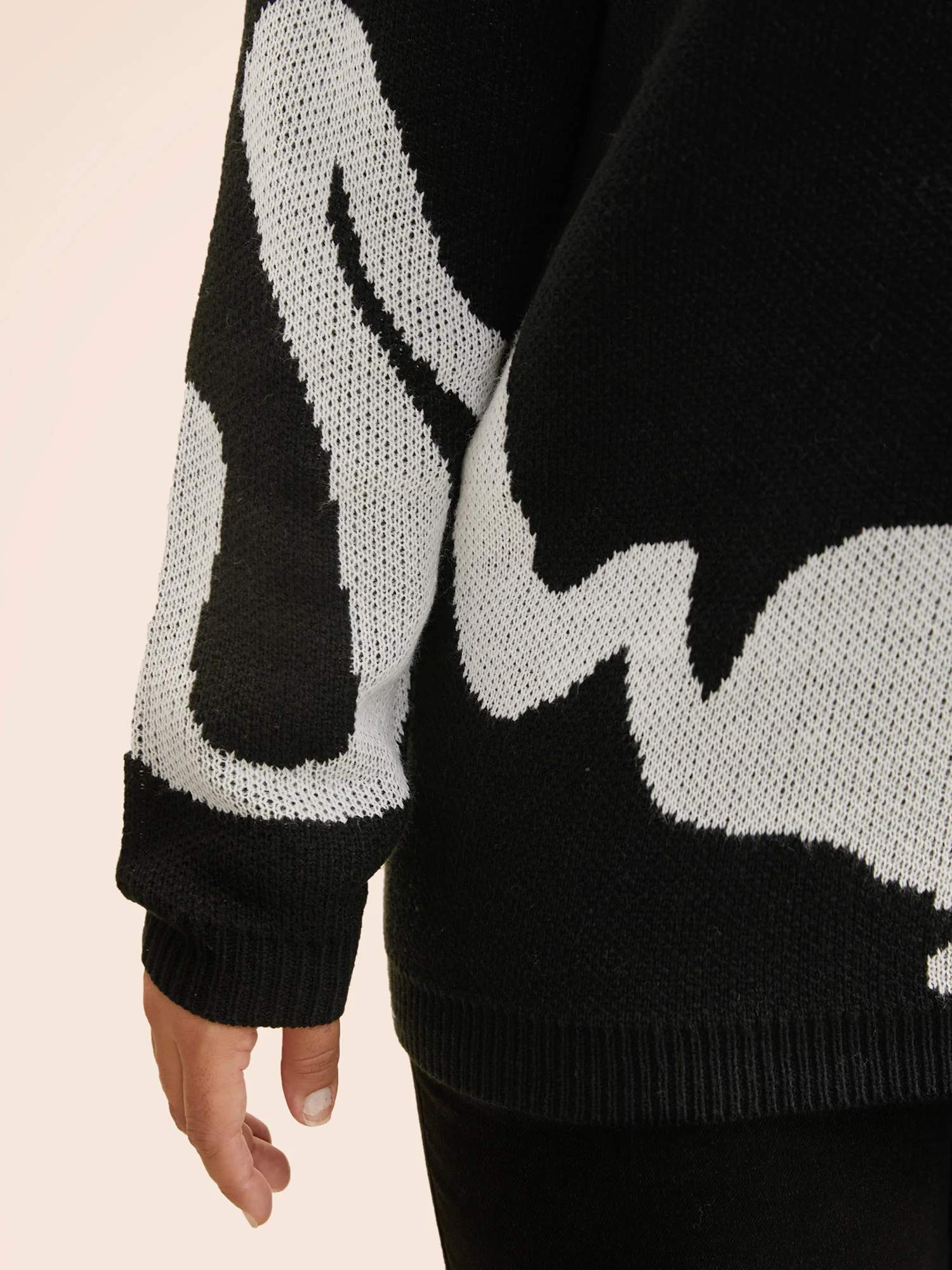 Mystic Cat Knit Crew Neck Pullover - Image 13