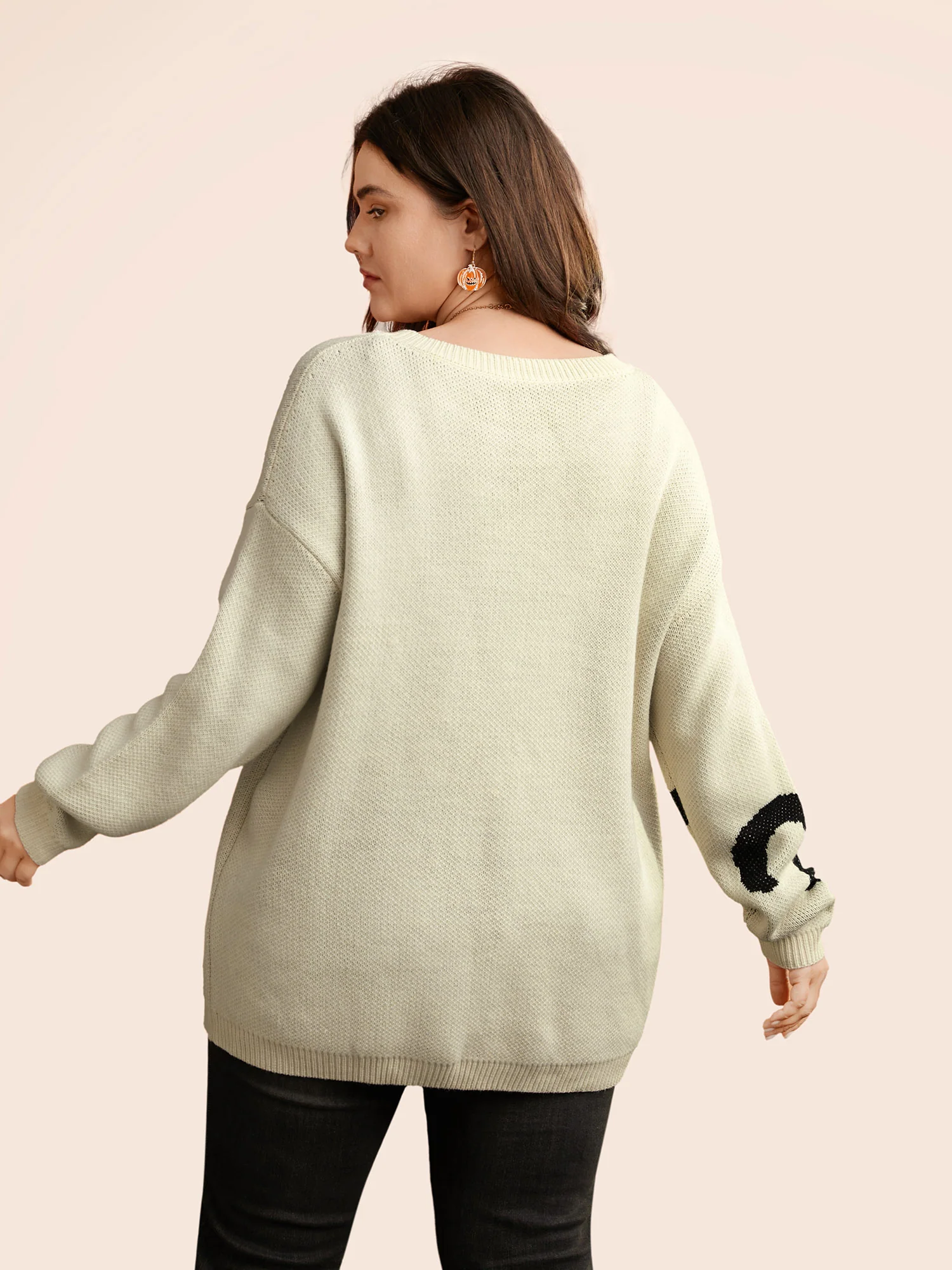 Mystic Cat Knit Crew Neck Pullover - Image 4