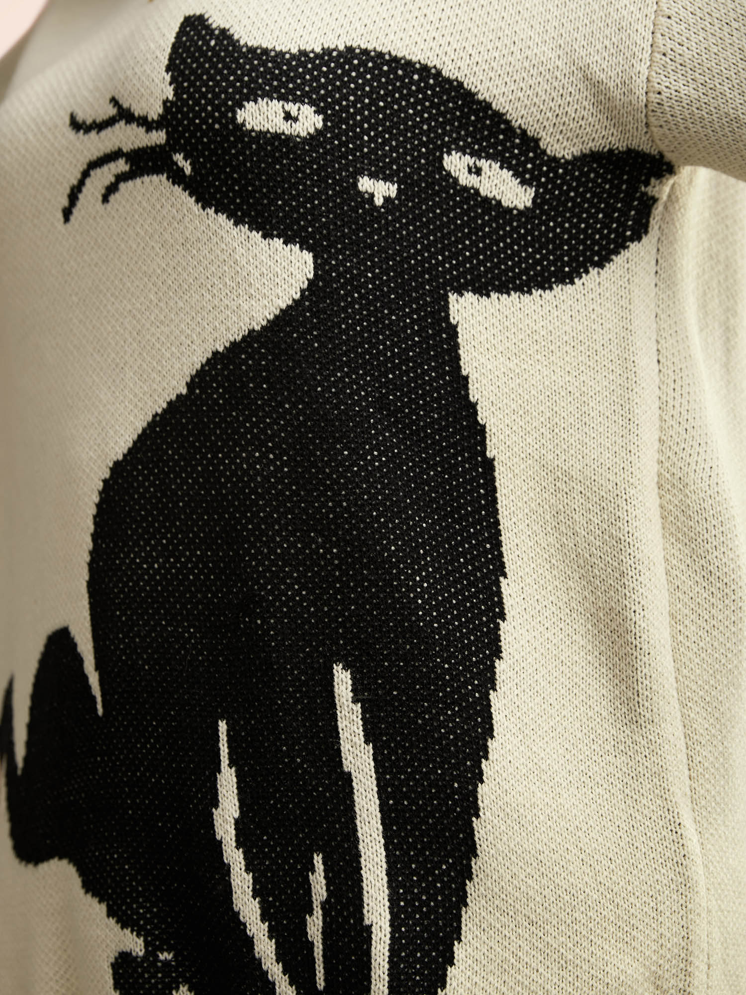 Mystic Cat Knit Crew Neck Pullover - Image 7