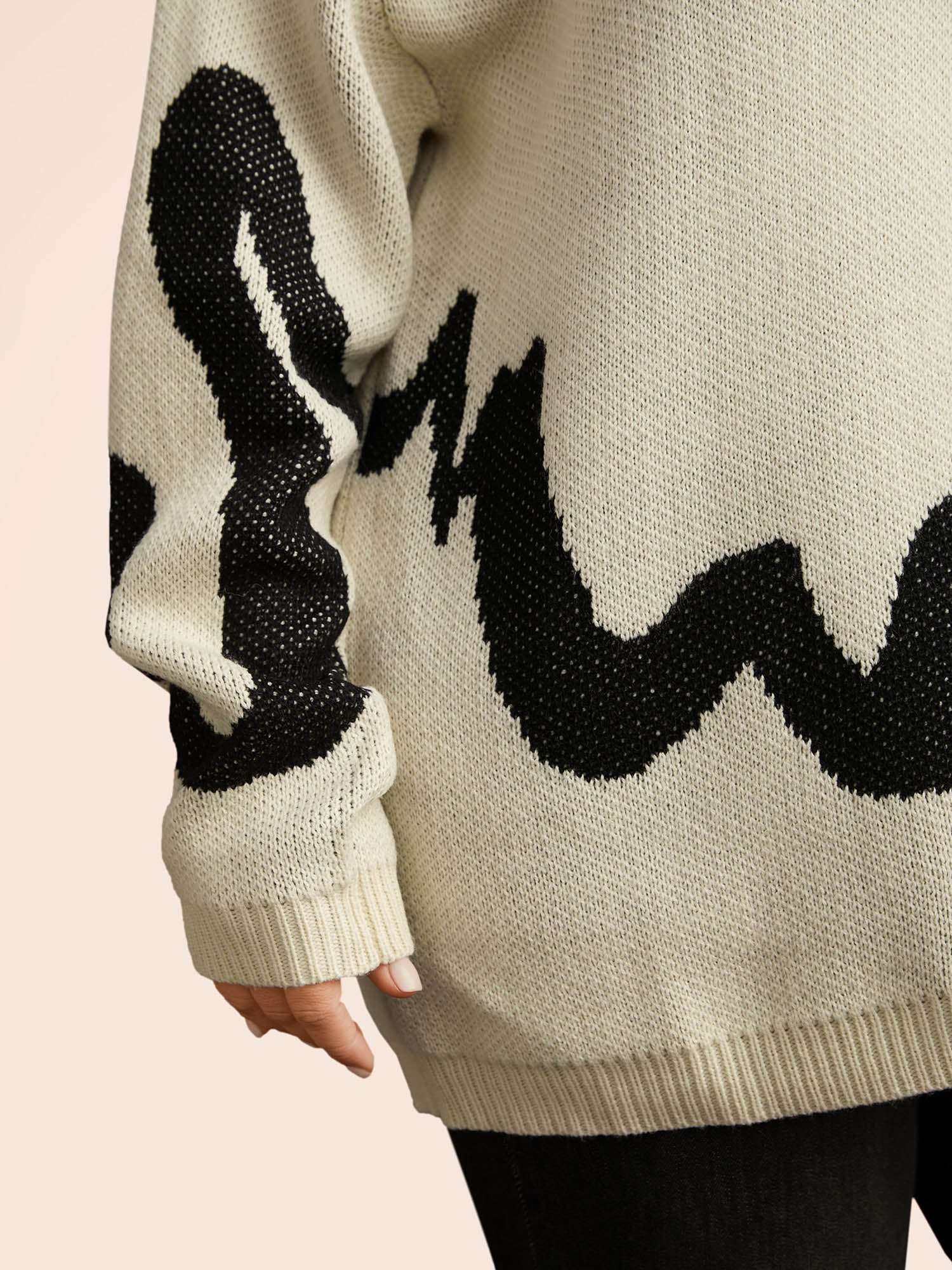 Mystic Cat Knit Crew Neck Pullover - Image 8