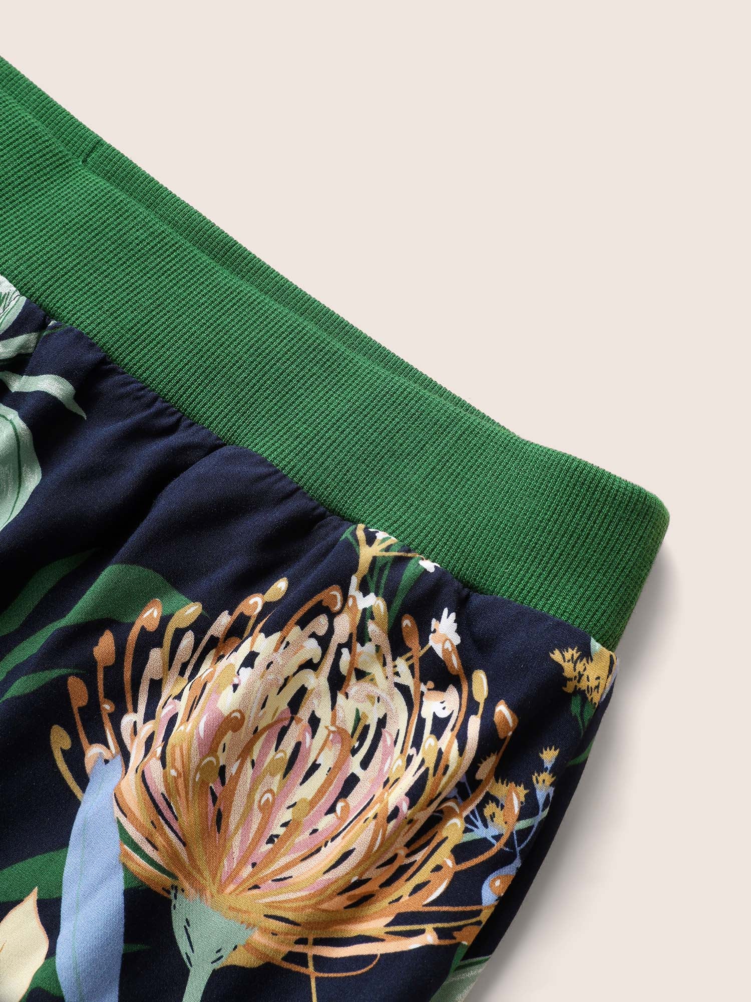 Floral Feeling Pockets Rib Knit Pajama Bottoms - Image 6