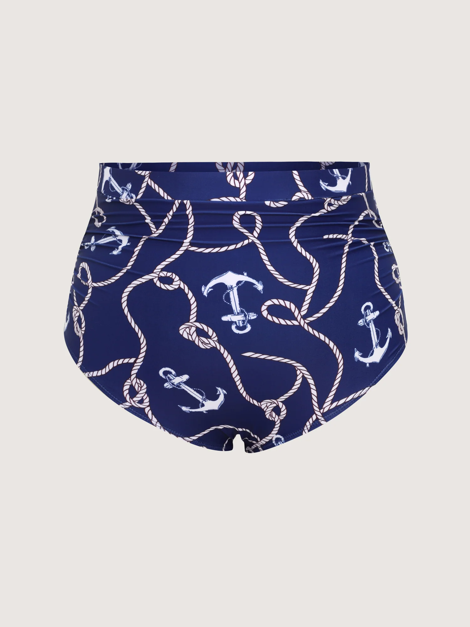 Nautical Anchor Print Bikini Bottoms - Image 7