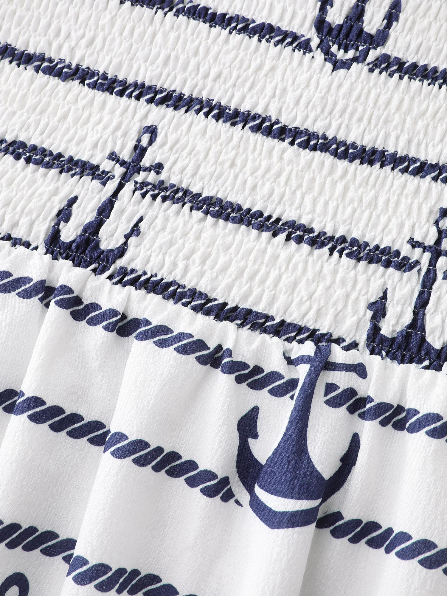 Nautical Stripe Halter Tie Neckline Midi Dress - Image 6