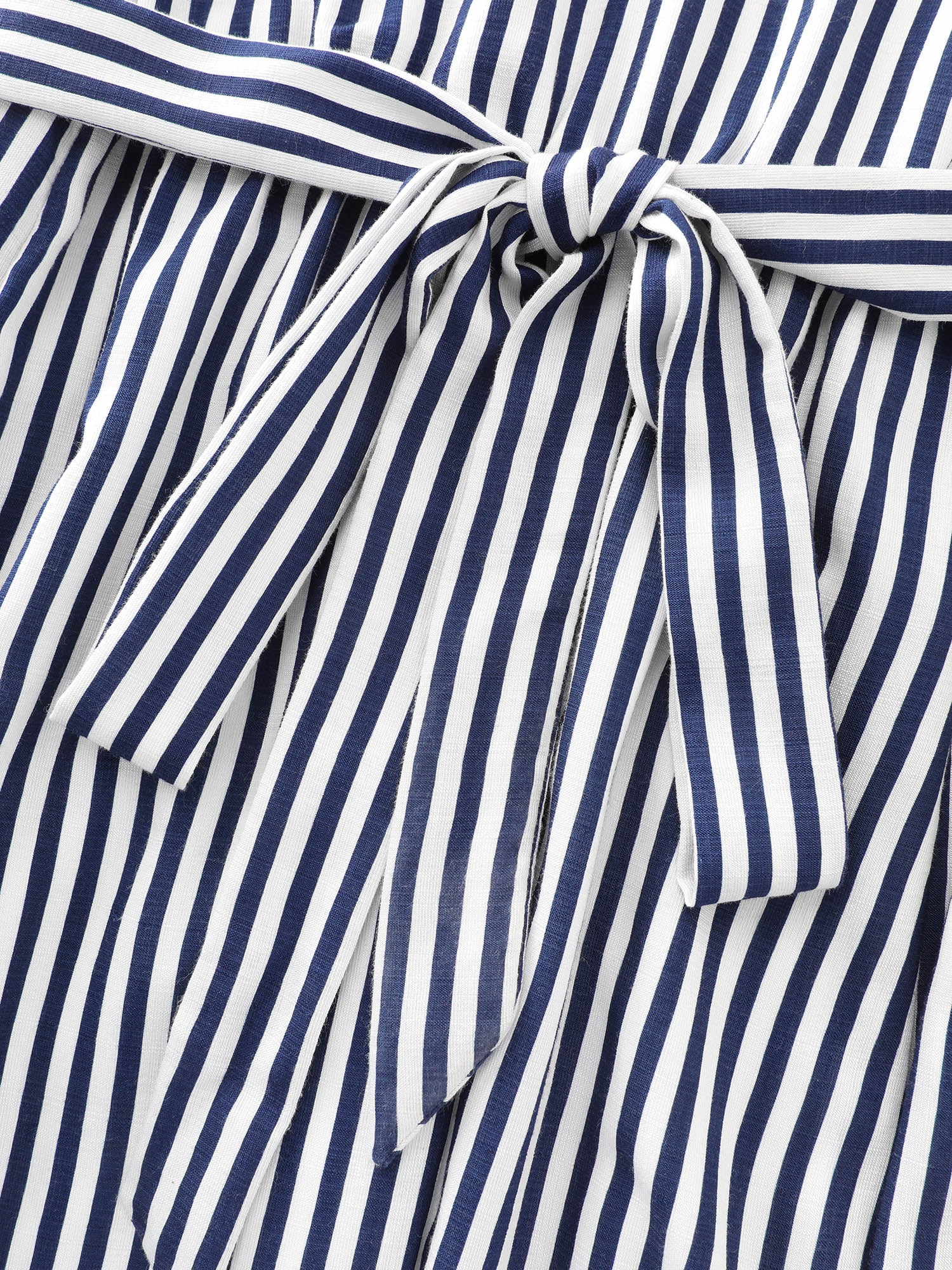 Nautical Stripe Waist-Tie Midi Dress - Image 6