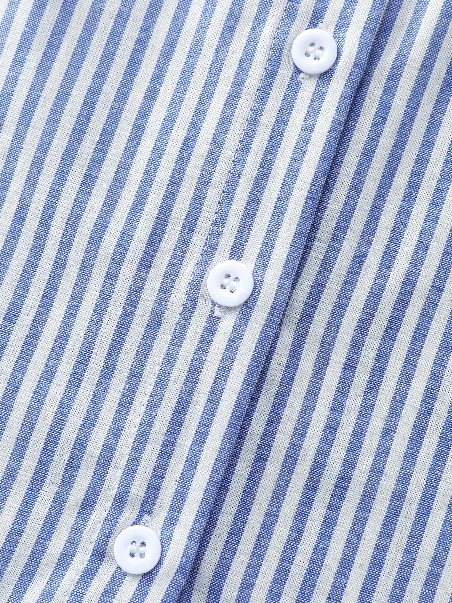 Cotton Nautical Striped Pocket Button Down Shirt - Image 8