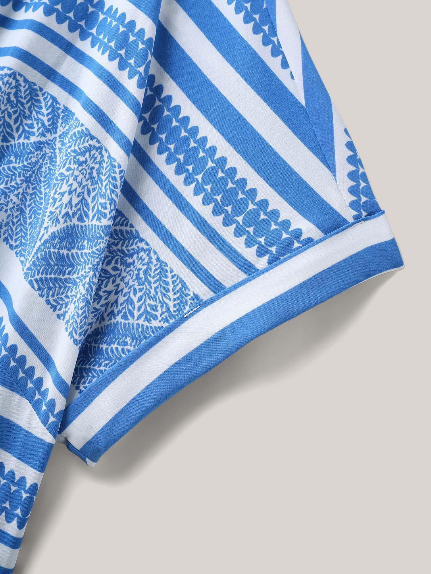 Nautical Stripes Belted Pockets Maxi Dress - Image 6
