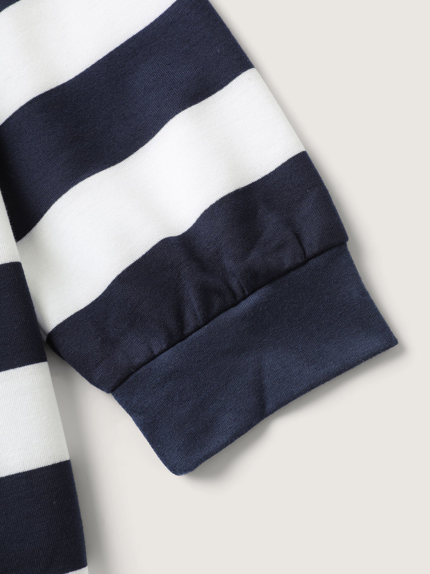 Nautical Stripes Neck Tie-Up Sweatshirt - Image 6