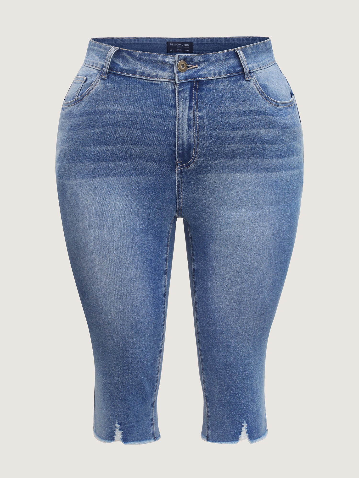 No-Gap Waist Stretchy Faded Jeans - Image 8