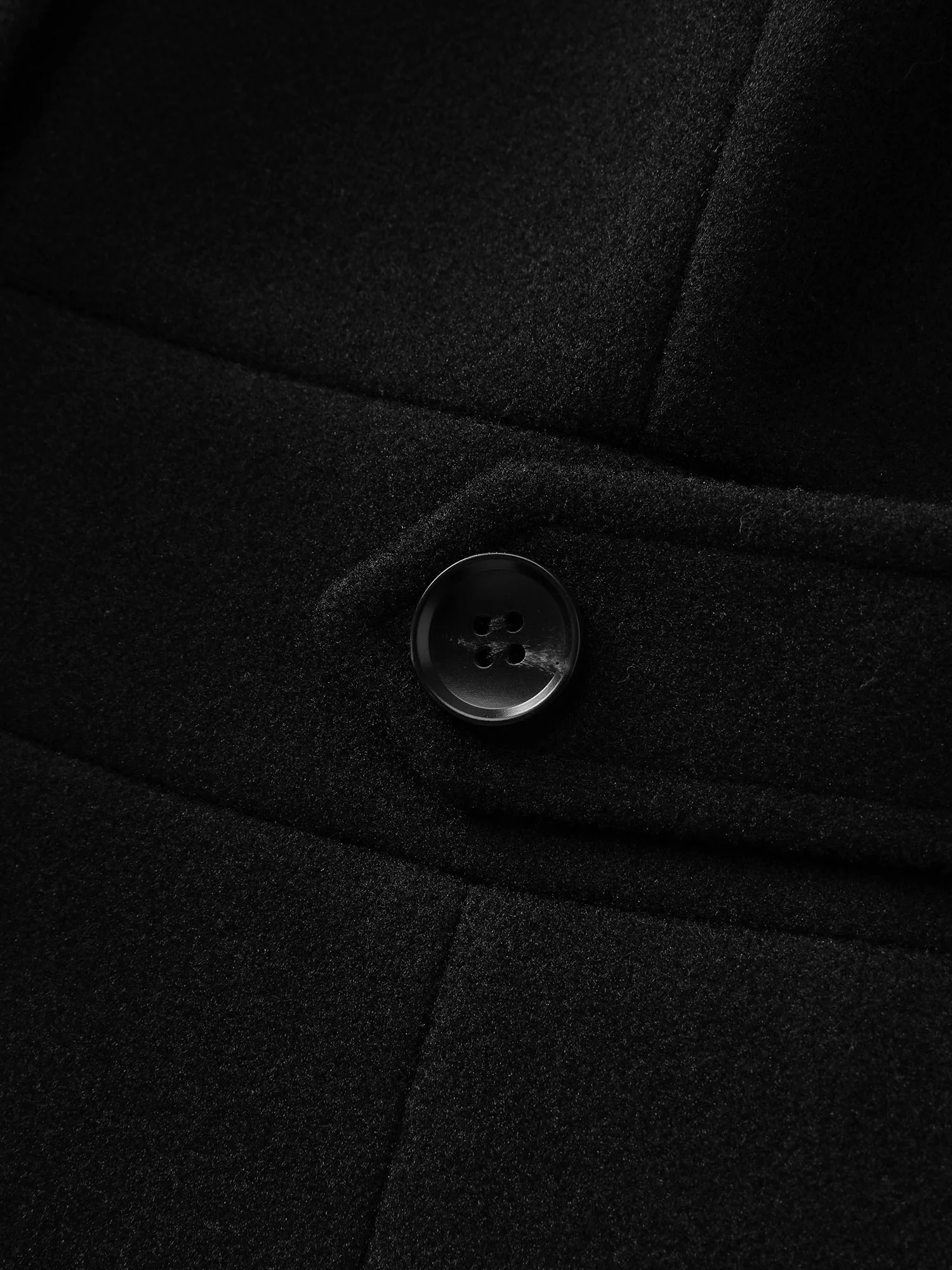 Notched Collar Cinched Waist Coat - Image 8