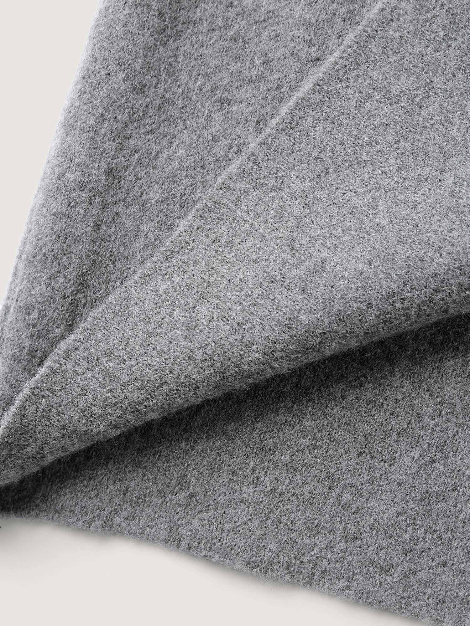 Notched Lapels Slit Back Knit Cardigan - Image 7