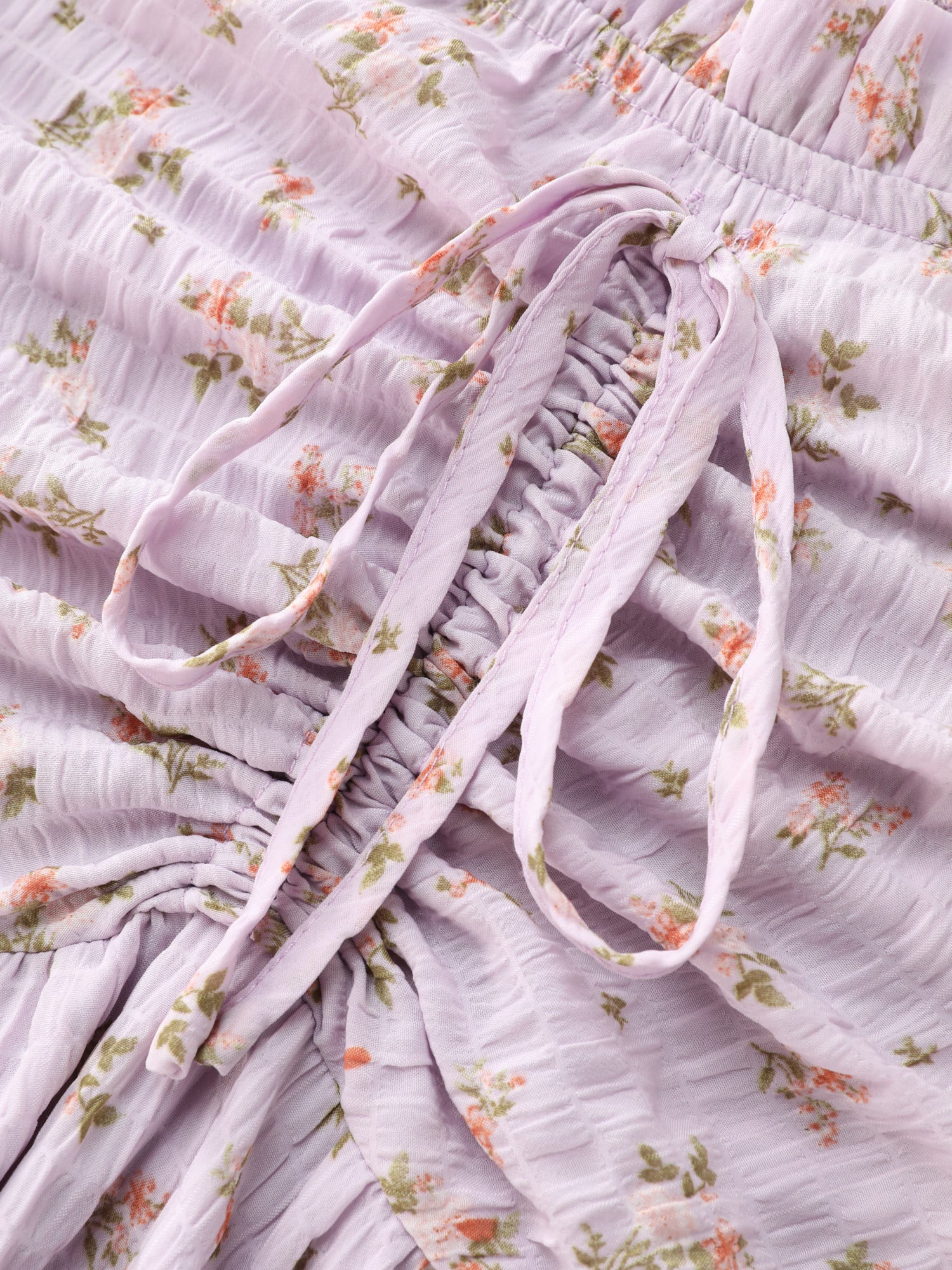 Off-Shoulder Romantic Ruffles Floral Mini Dress - Image 5