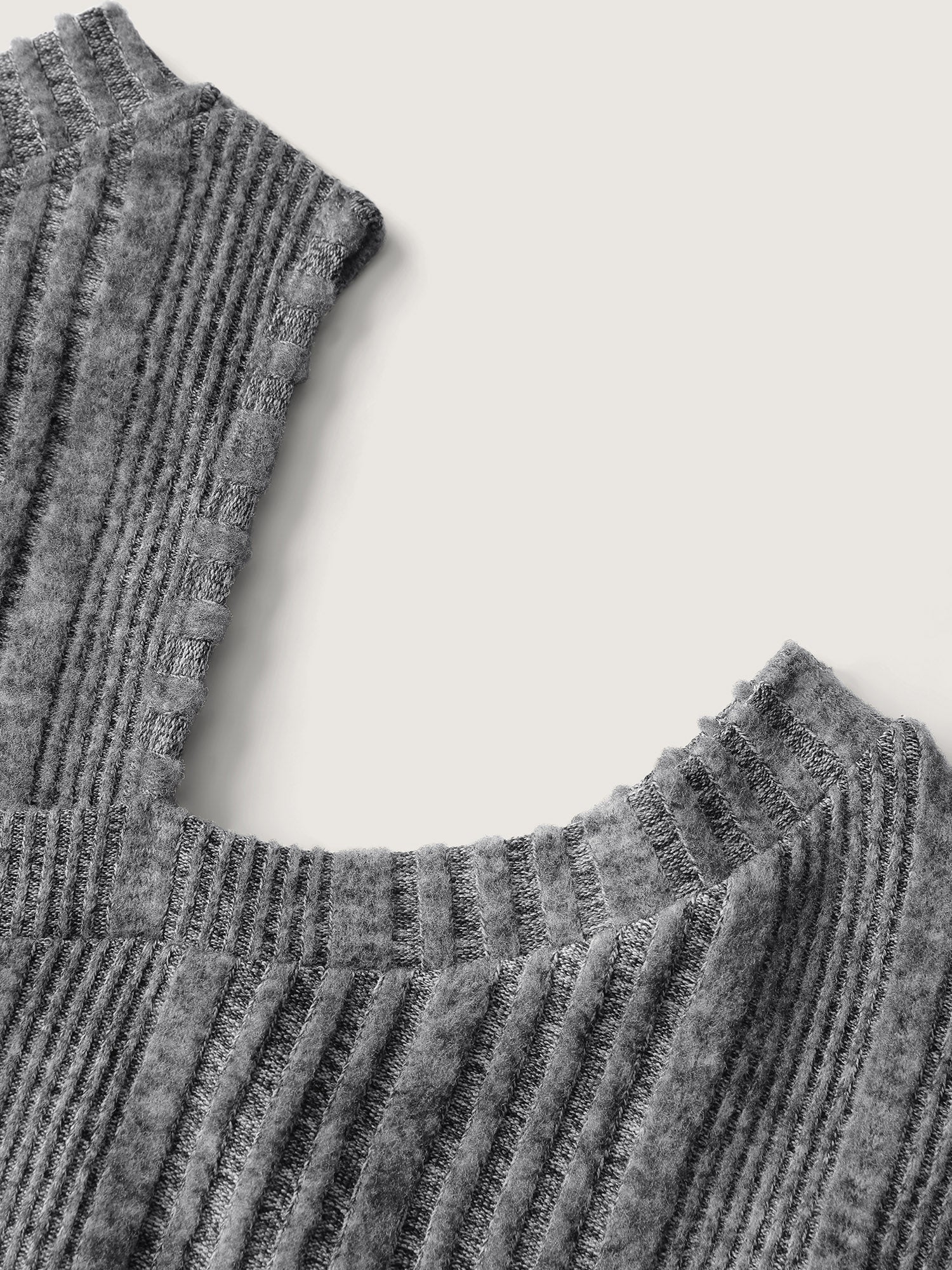 Off-Shoulder Textured Solid Sweatshirt - Image 6