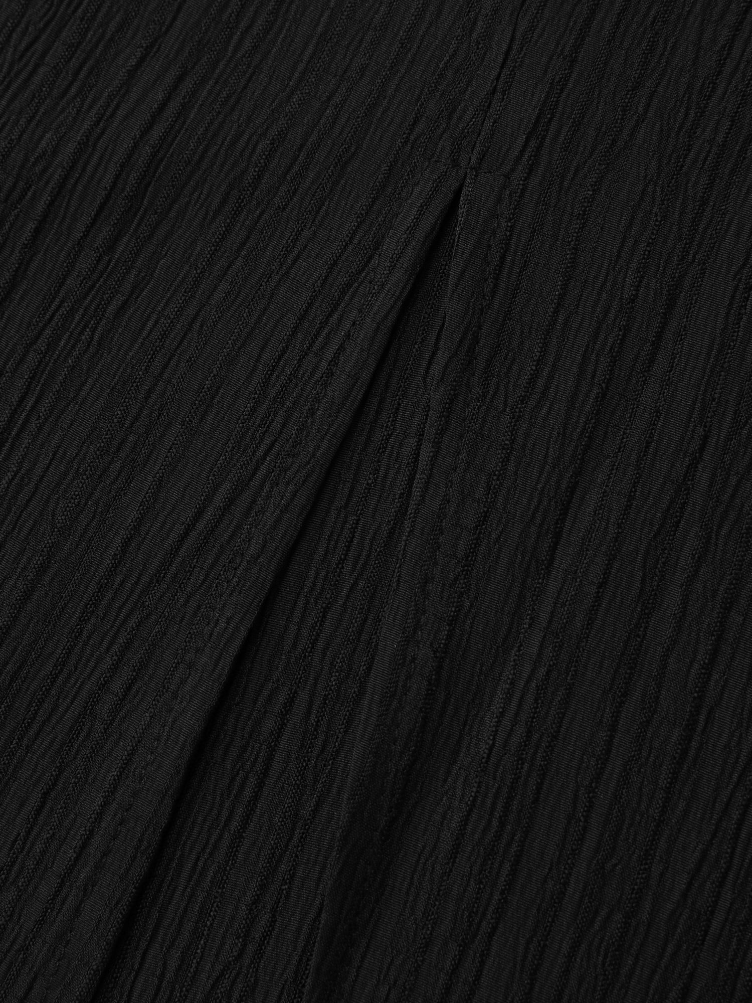 Off-Shoulder Textured Waist-Tie Maxi Dress - Image 6