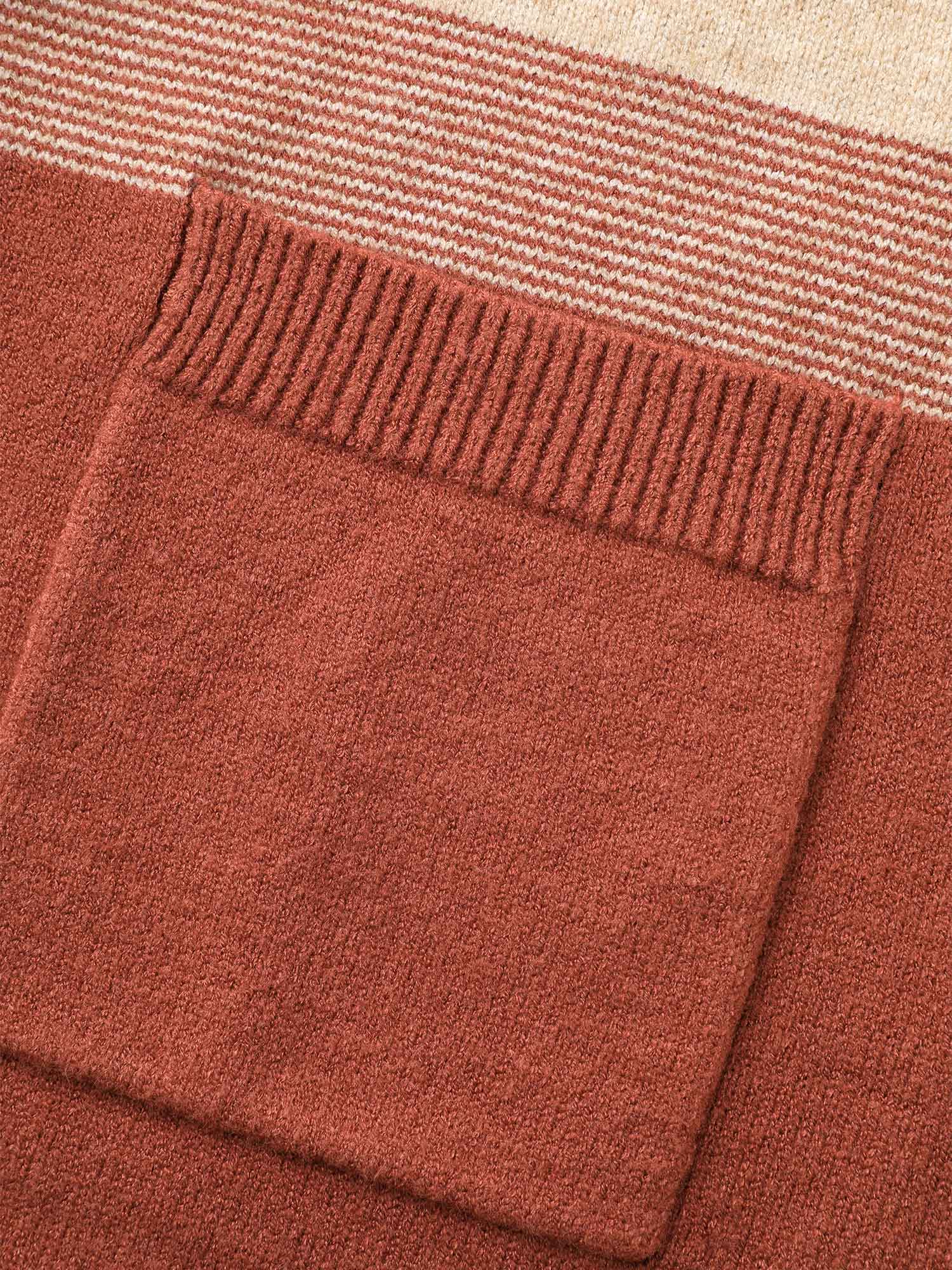 Ombre Contrast Drop Shoulder Cardigan - Image 5