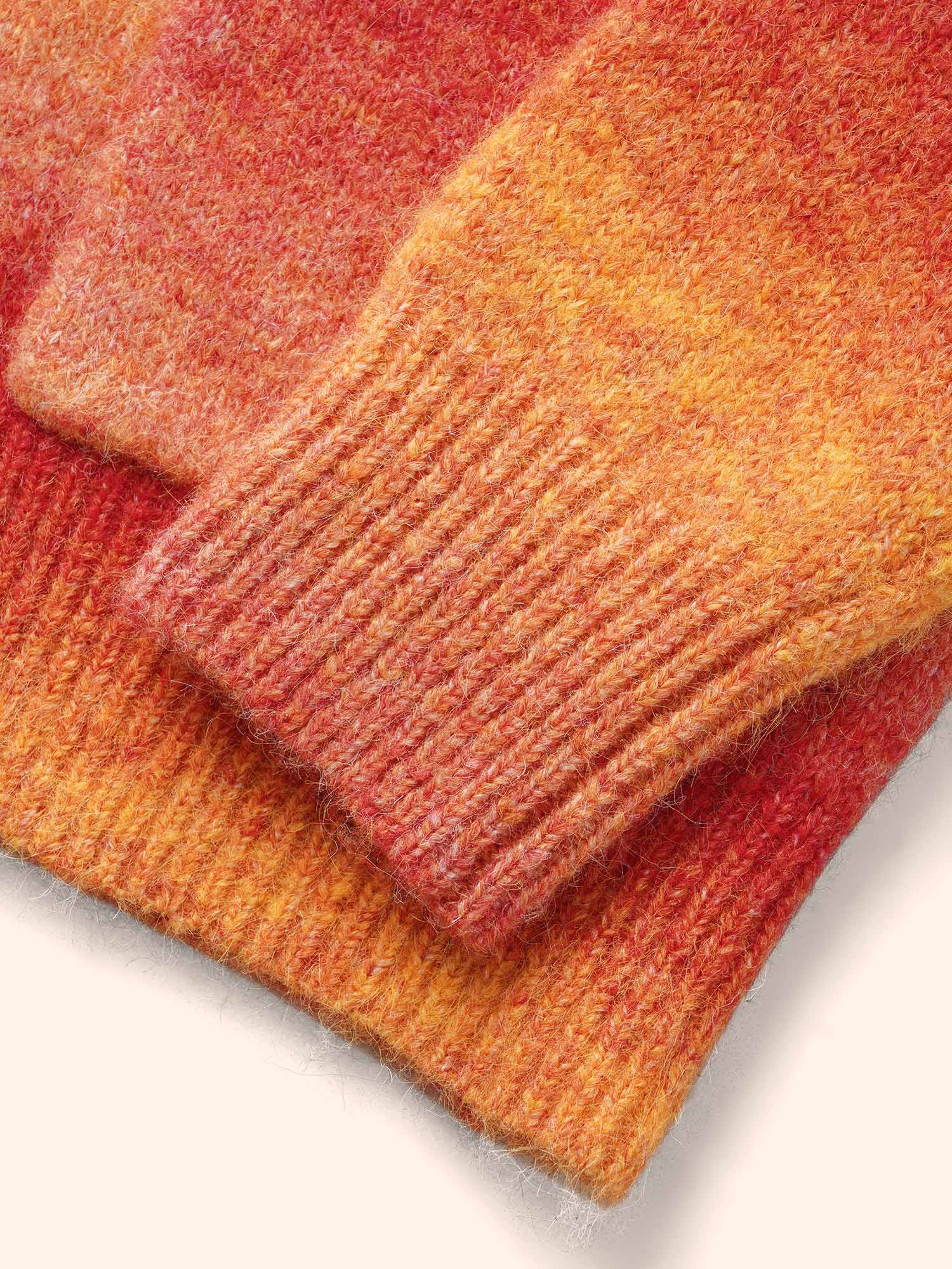 Ombre Contrast Patch Pocket Cardigan - Image 6