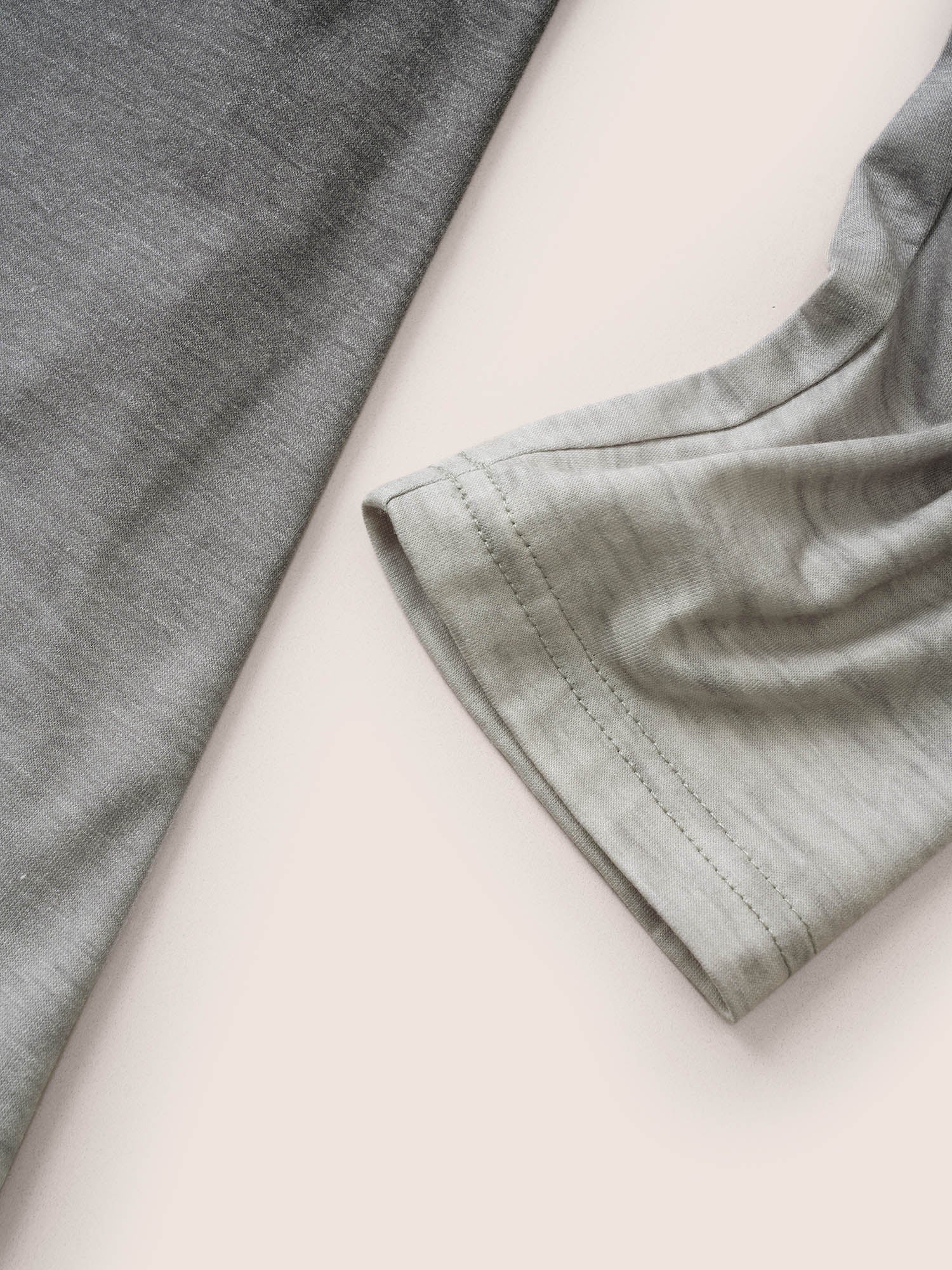 Ombre Crossover Surplice Neck T-shirt - Image 6