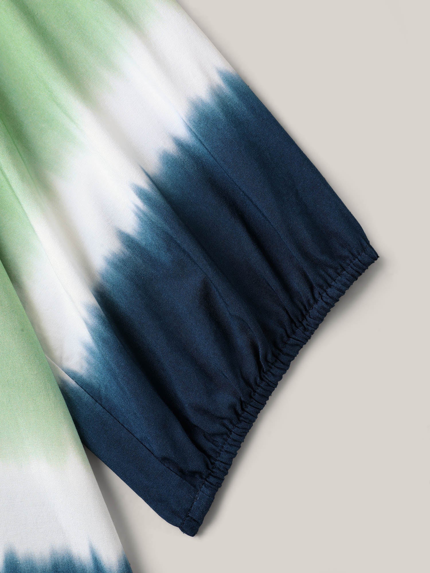 Ombre Gradient Neck Tie Blouse - Image 6