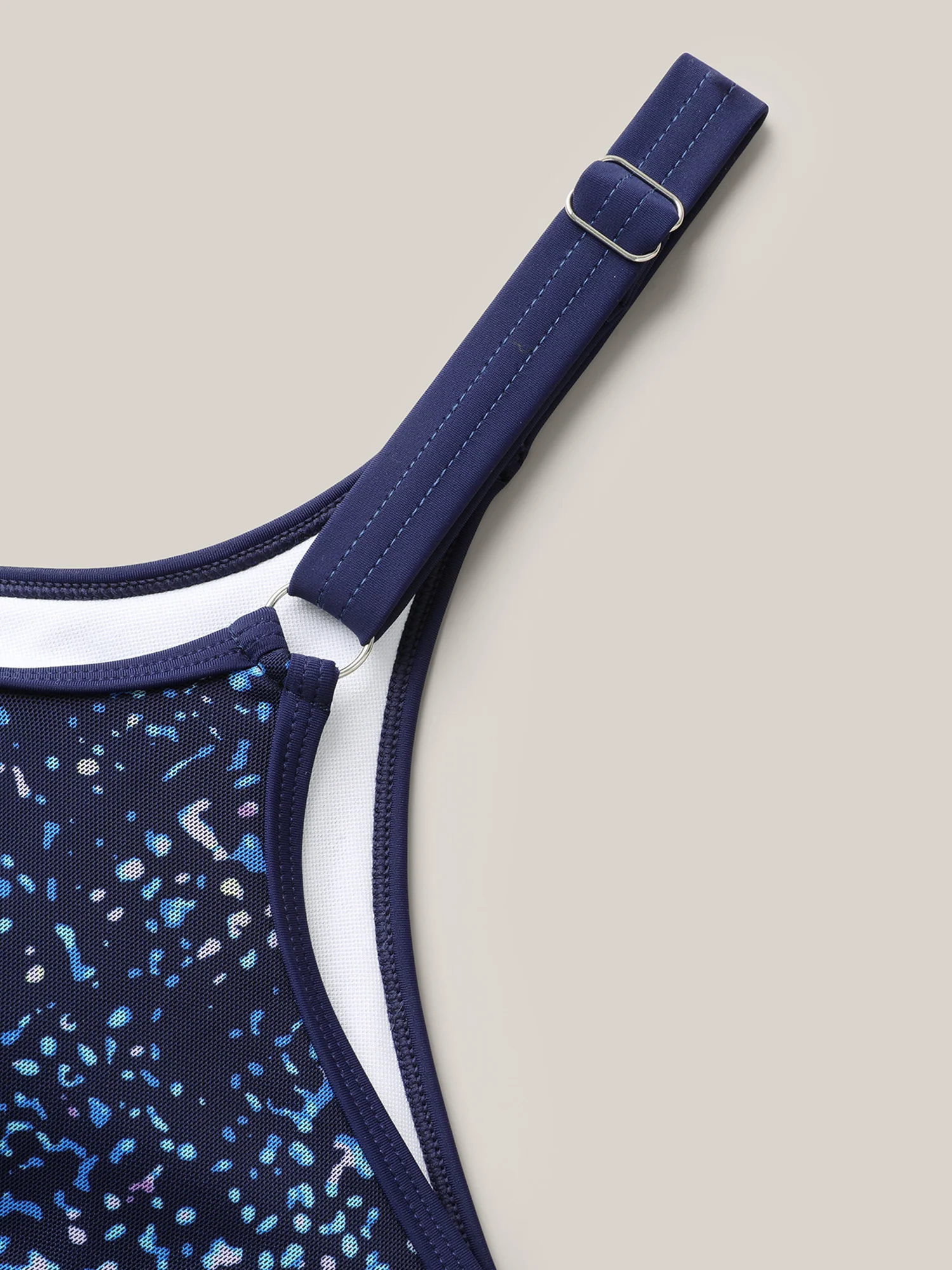 Ombre Gradient Neck Tie Swim Top - Image 6