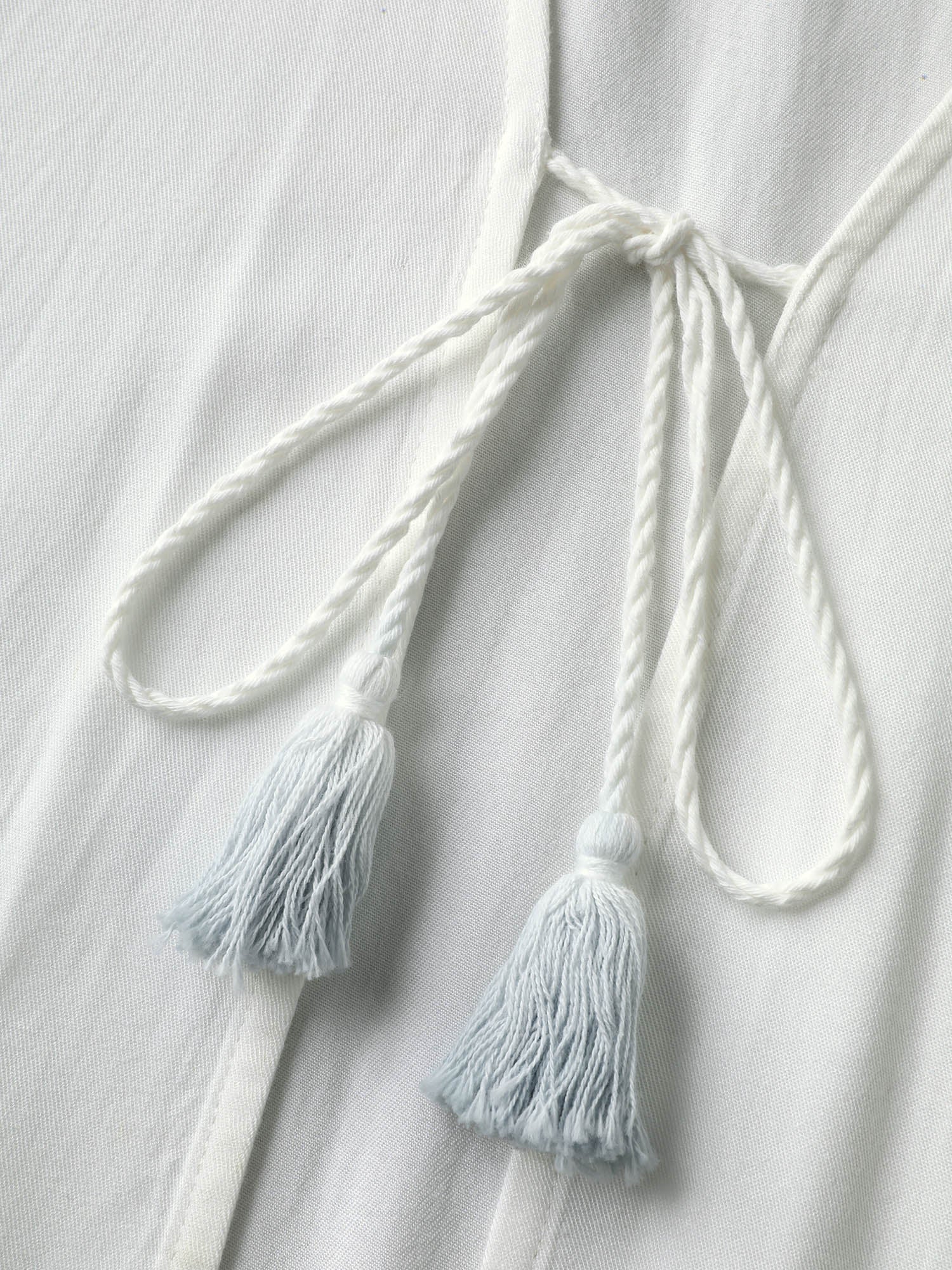 Ombre Gradient Tassels Hem Kimono - Image 6