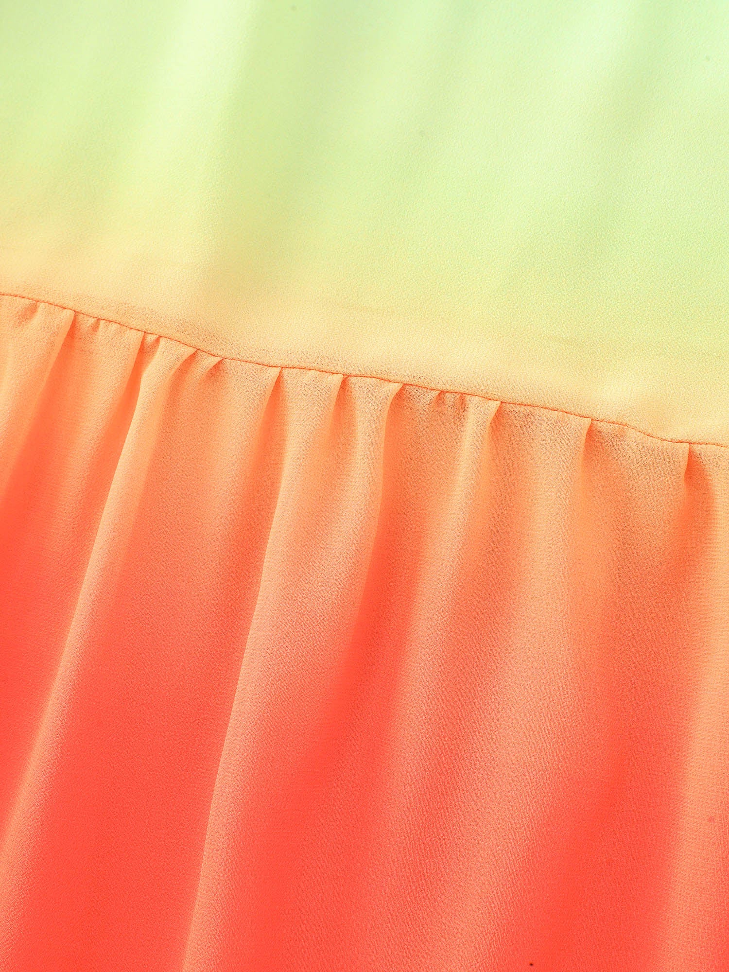 Ombre Gradient Tiered Mesh Cover-Up - Image 7